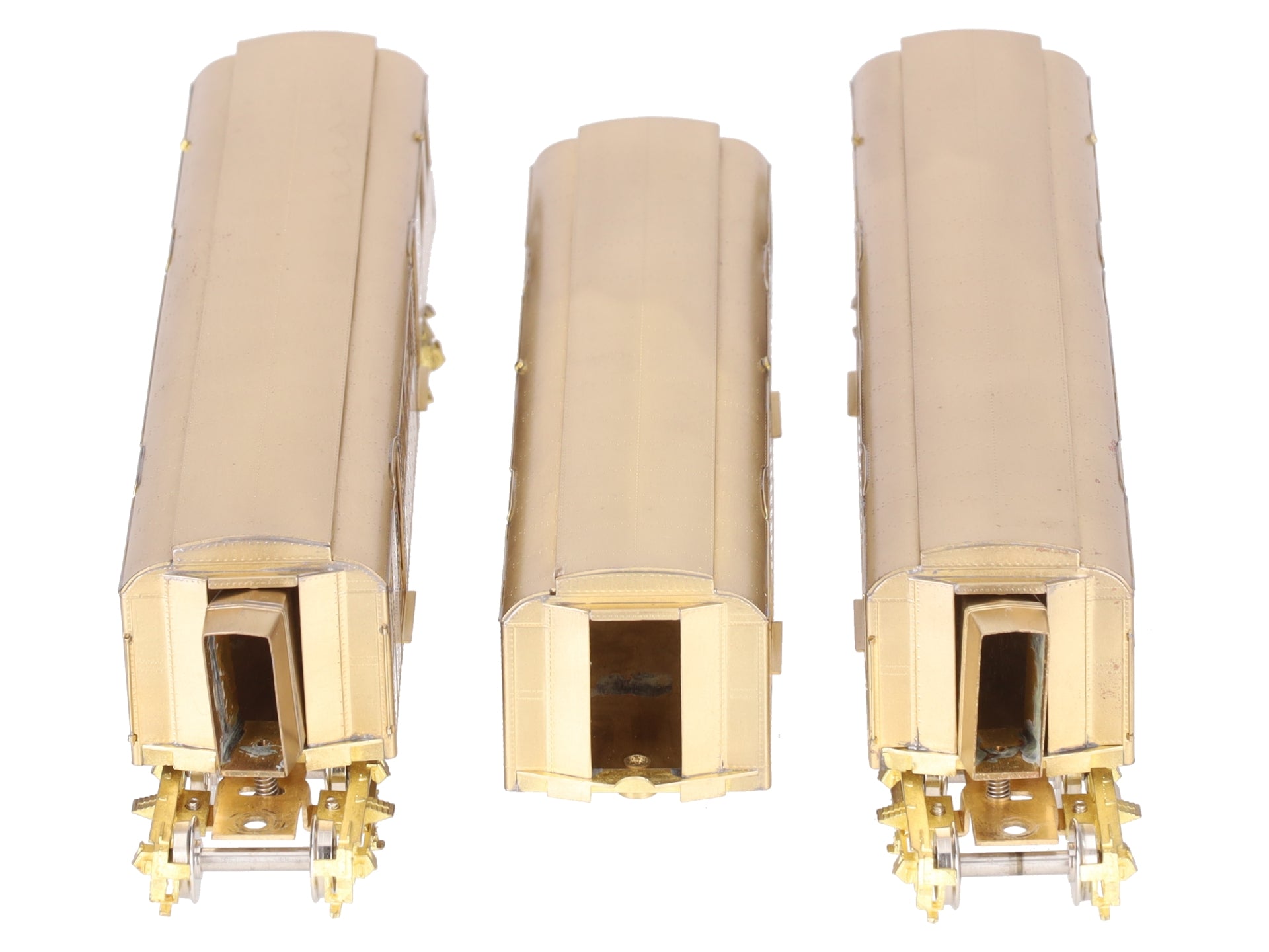 MTS Imports HO BRASS Unpainted BMT D-Type Articulated Subway Car Set #6001A/B/C EX/Box