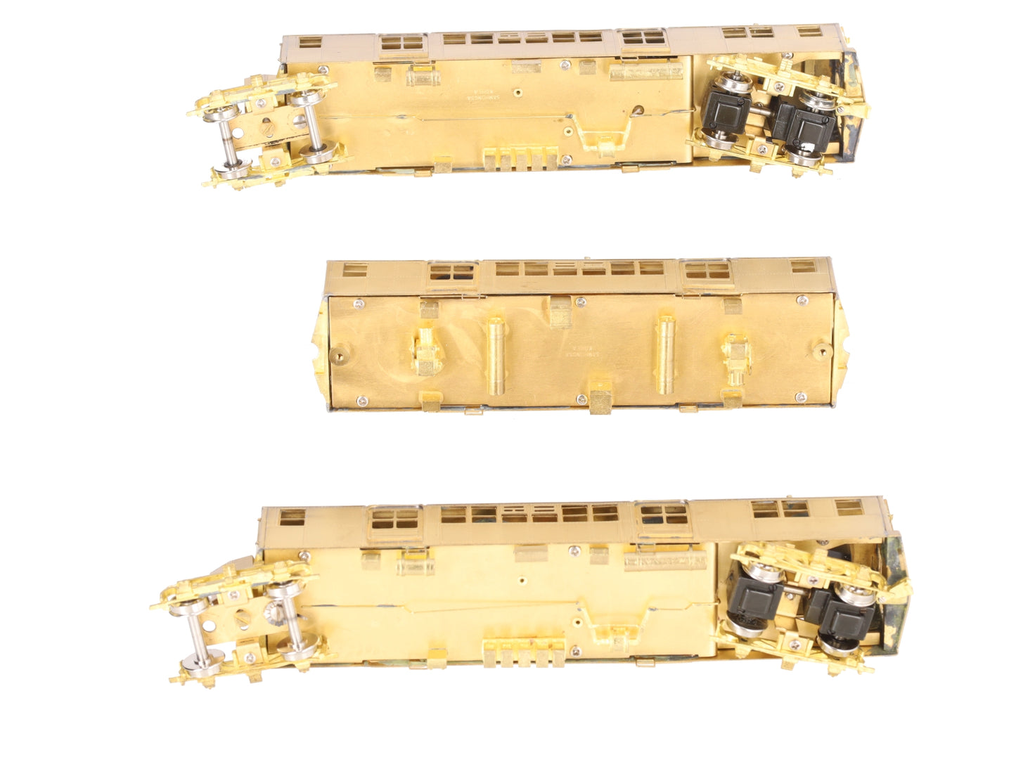 MTS Imports HO BRASS Unpainted BMT D-Type Articulated Subway Car Set #6001A/B/C EX/Box