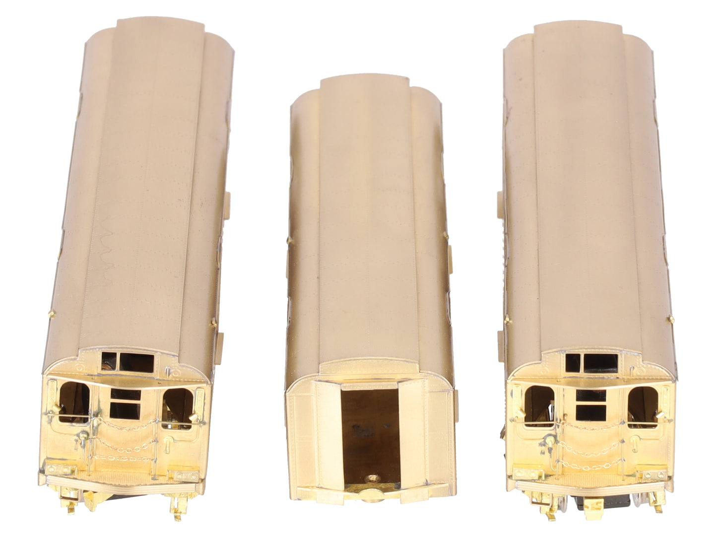 MTS Imports HO BRASS Unpainted BMT D-Type Articulated Subway Car Set #6001A/B/C EX/Box