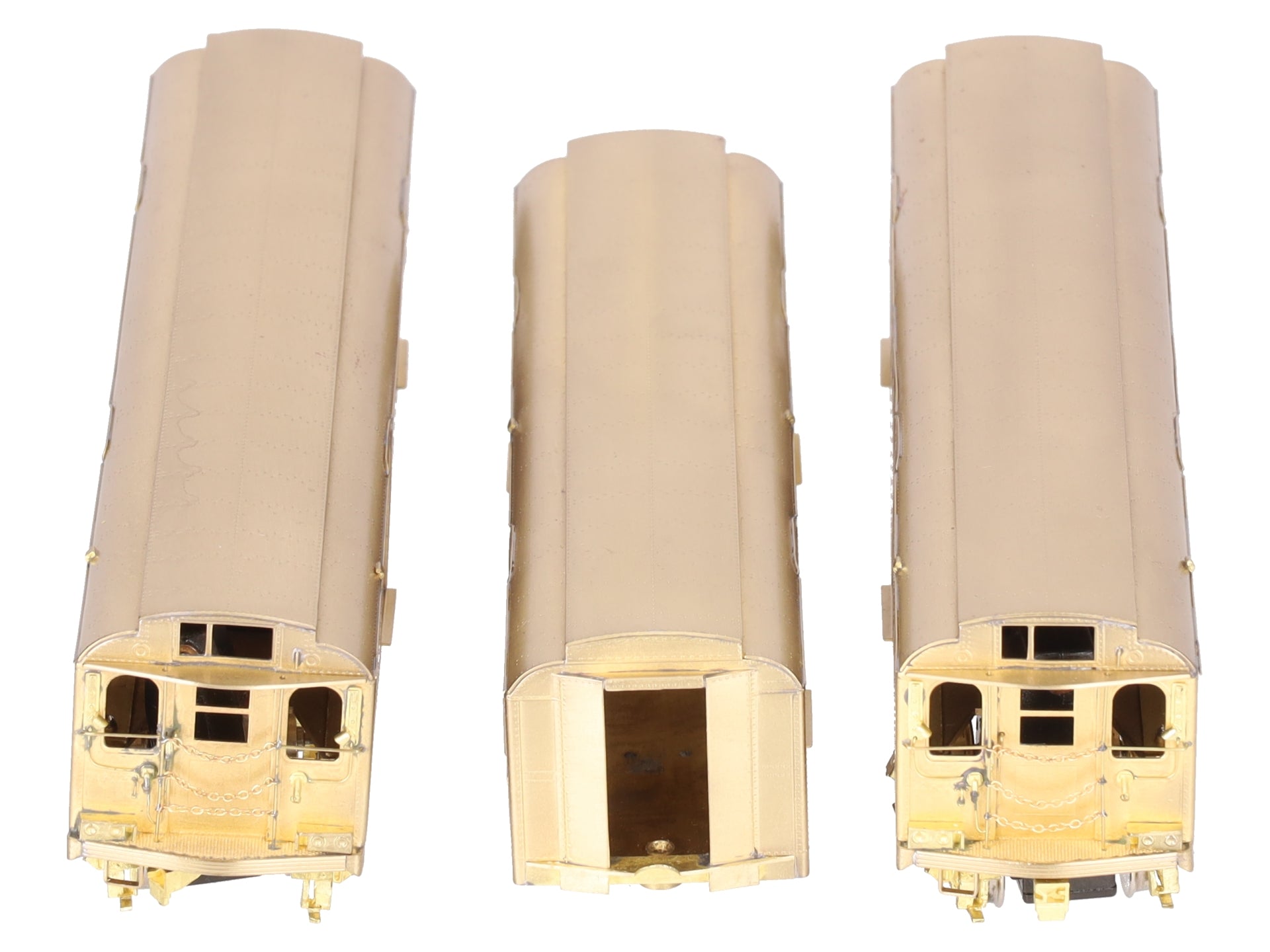 MTS Imports HO BRASS Unpainted BMT D-Type Articulated Subway Car Set #6001A/B/C EX/Box