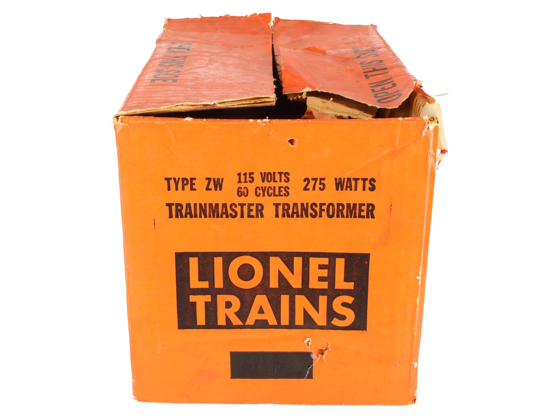Lionel ZW O Gauge Vintage Trainmaster 275 Watt Transformer with Whistle VG/Box