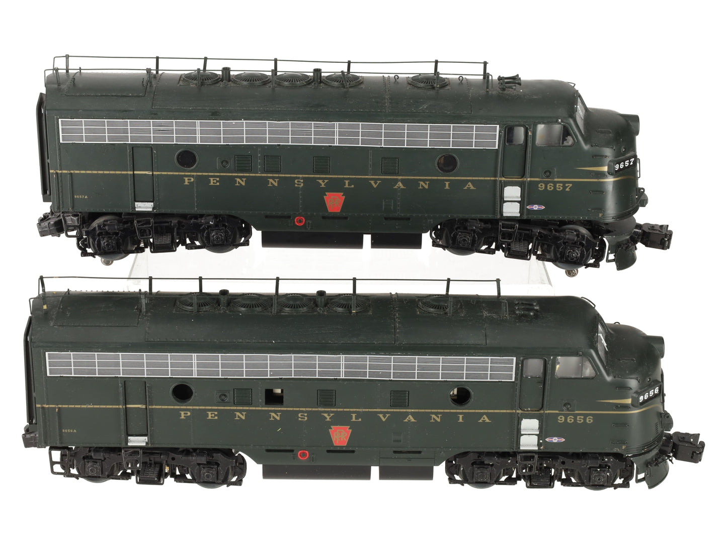 Lionel 6-85206 Pennsylvania Legacy F7 AA Diesel Locomotive Set #9656A/9657A VG/Box