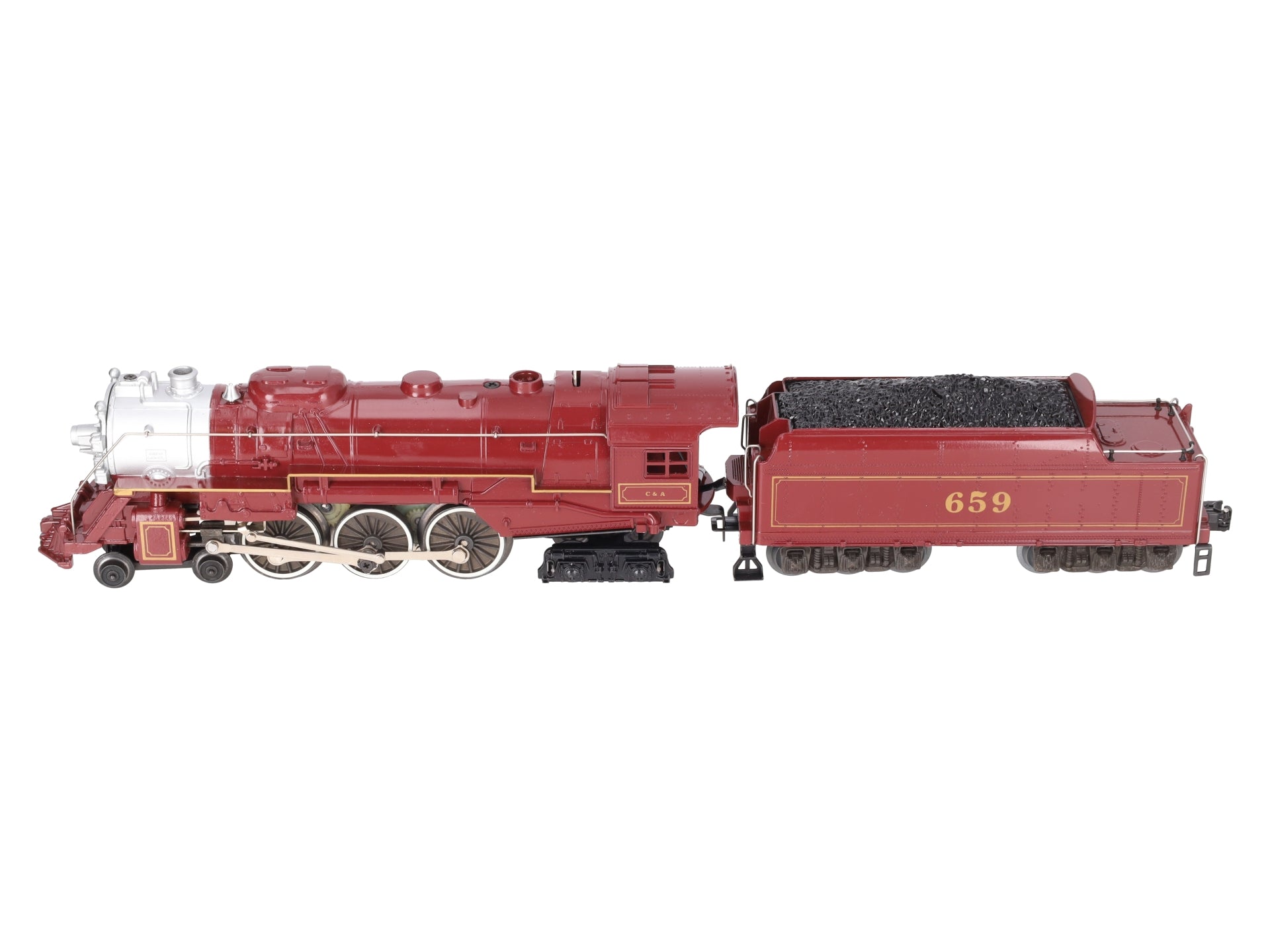 Lionel 6-8101 O Gauge Chicago & Alton 4-6-4 Steam Locomotive & Tender #659 EX/Box