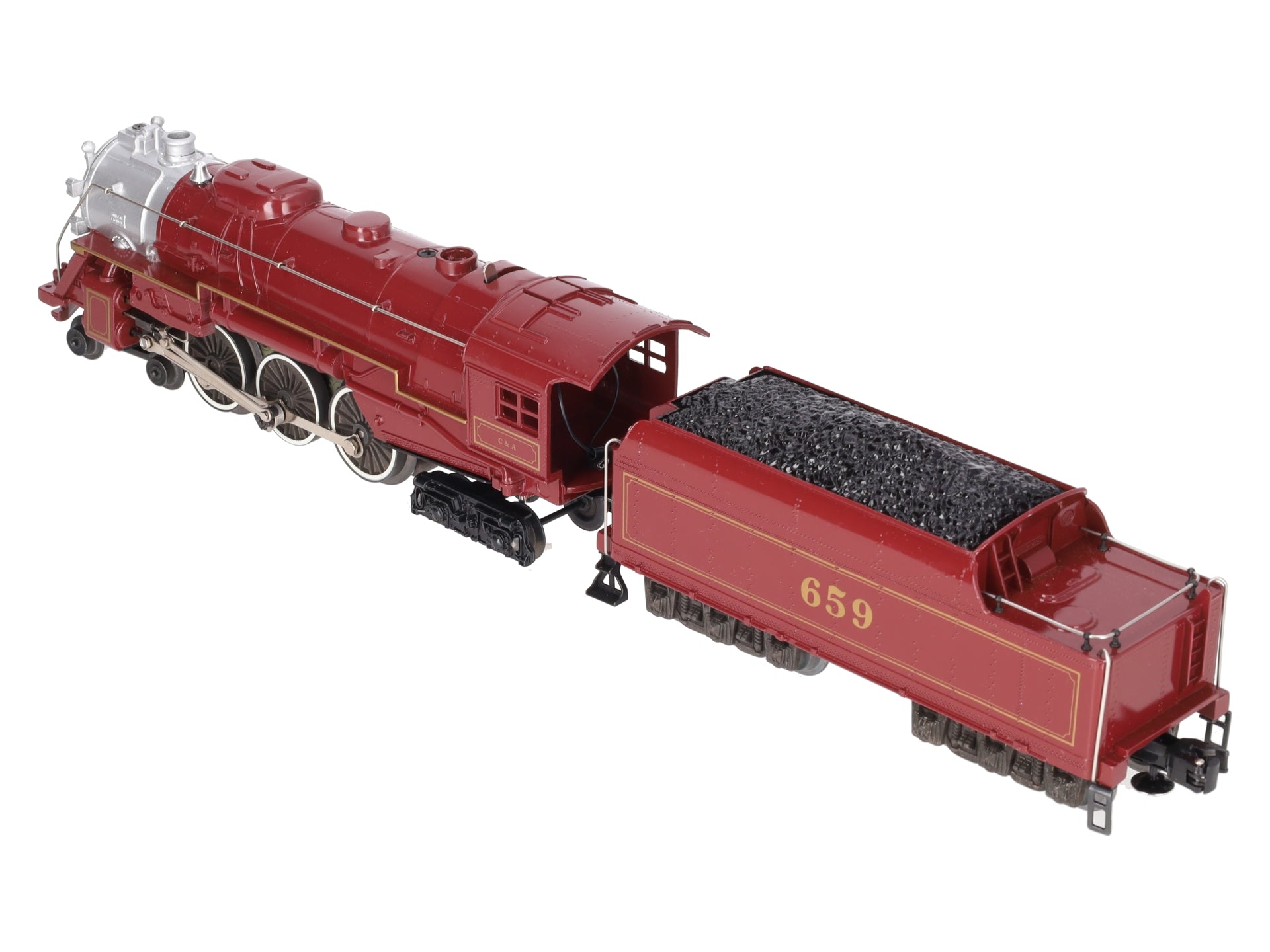 Lionel 6-8101 O Gauge Chicago & Alton 4-6-4 Steam Locomotive & Tender #659 EX/Box