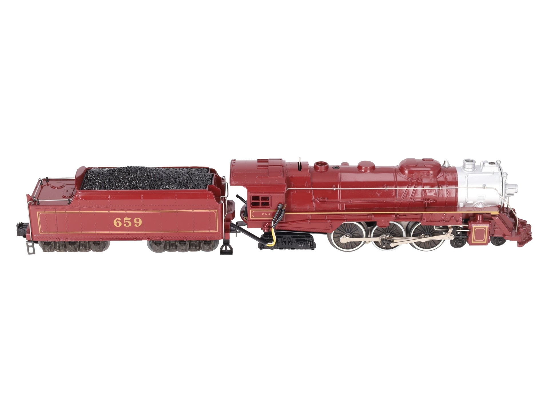Lionel 6-8101 O Gauge Chicago & Alton 4-6-4 Steam Locomotive & Tender #659 EX/Box