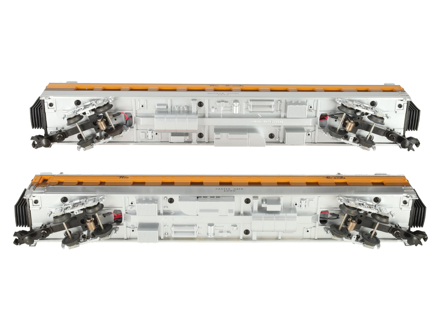 MTH 20-6695 O DRG 70' Streamlined Sleeper/Diner Passenger Car Set (Set of 2) EX/Box