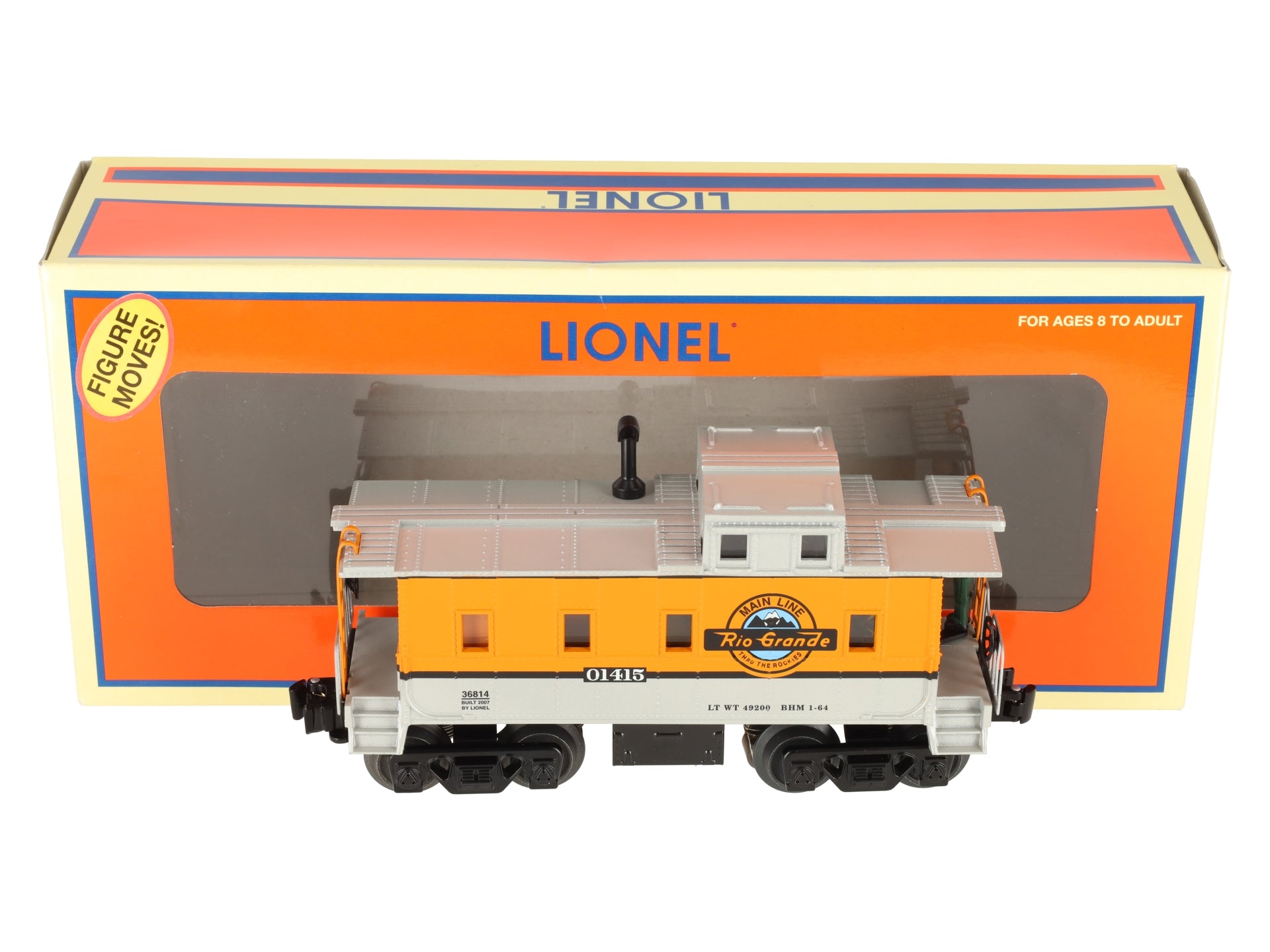 Lionel 6-36814 O Gauge Rio Grande Animated Caboose LN/Box