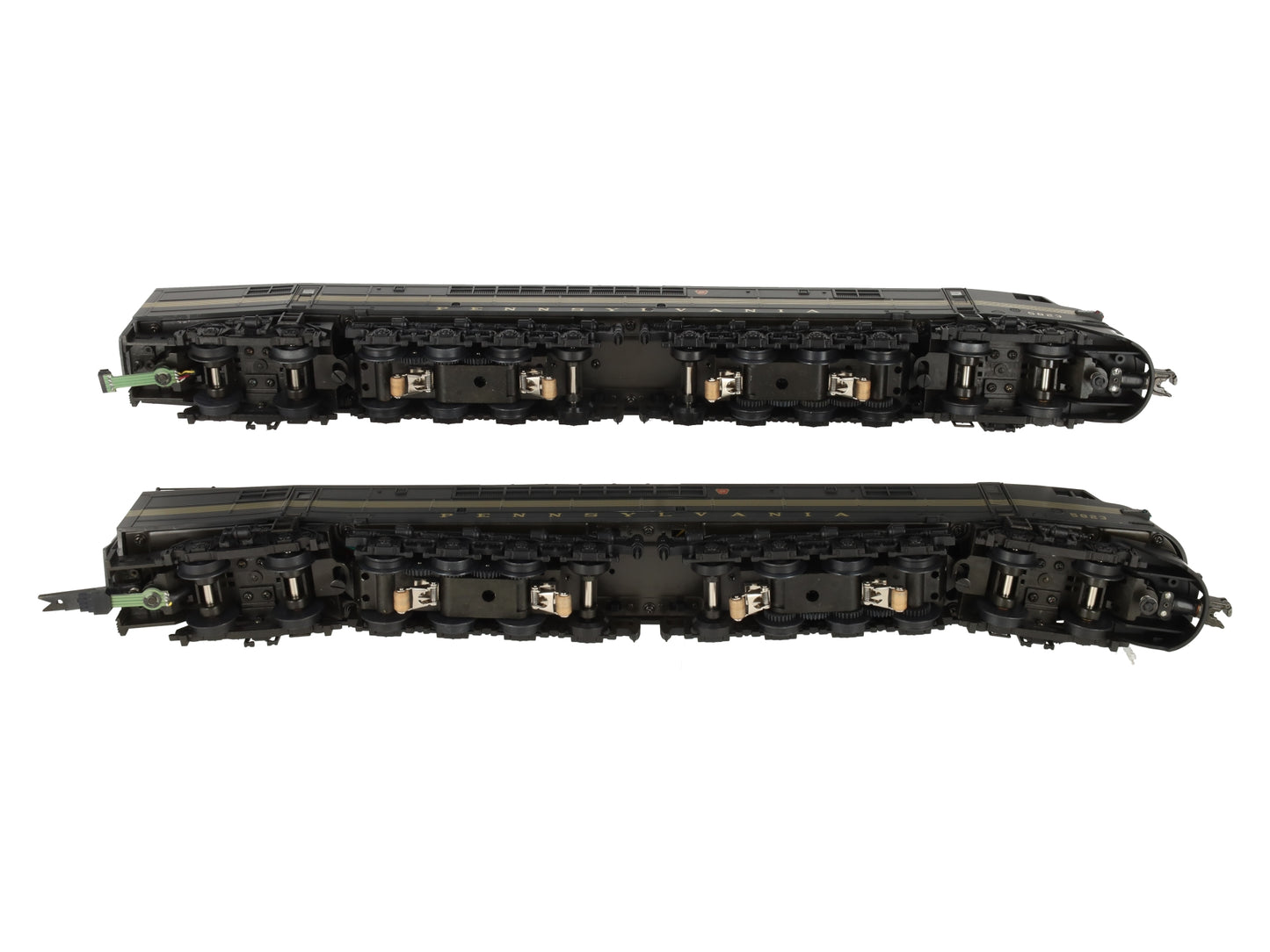 MTH 20-2200-1 O Gauge PRR Centipede AA Diesel Engine Set w/PS1 #5823 EX/Box