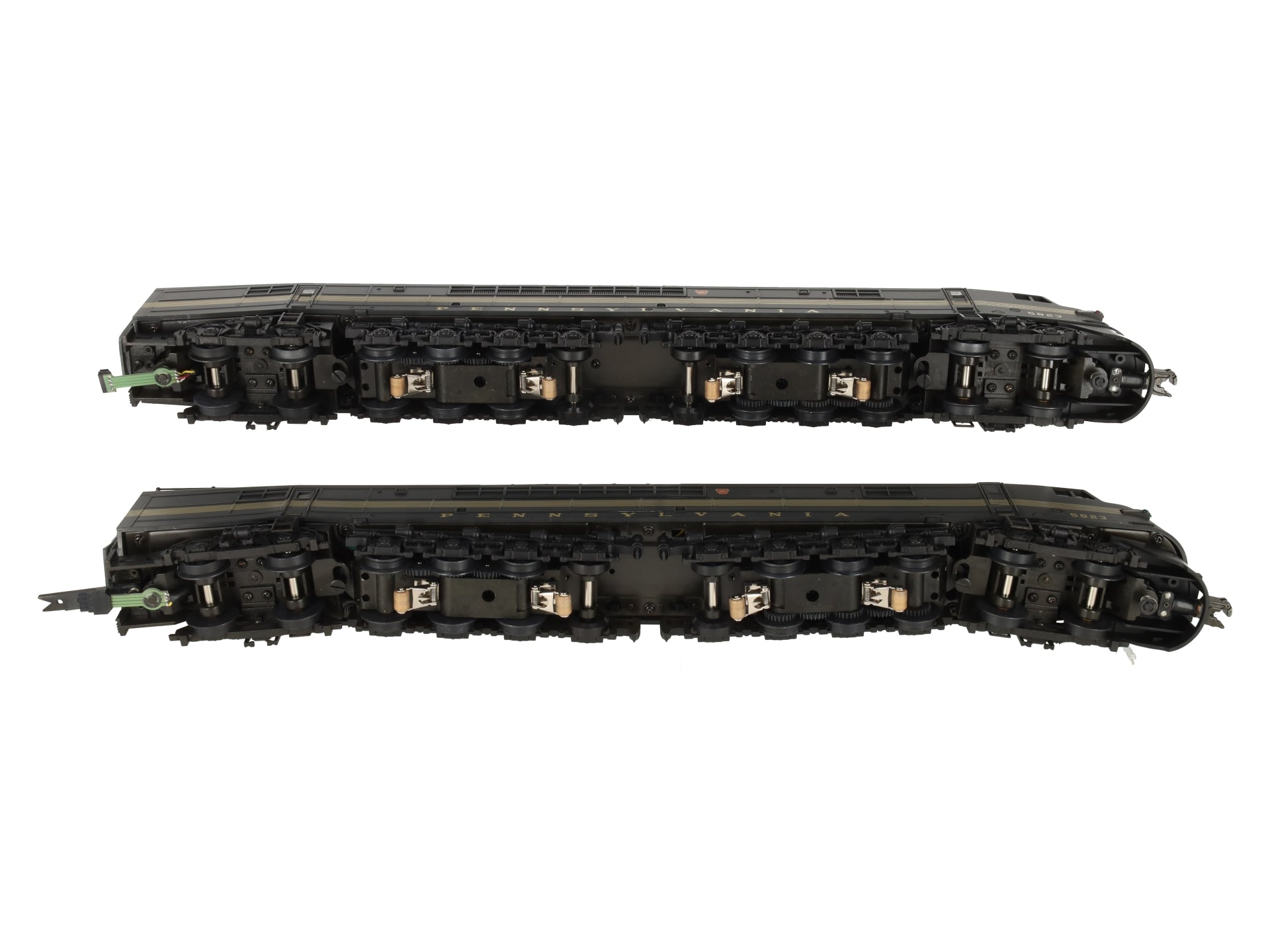 MTH 20-2200-1 O Gauge PRR Centipede AA Diesel Engine Set w/PS1 #5823 EX/Box