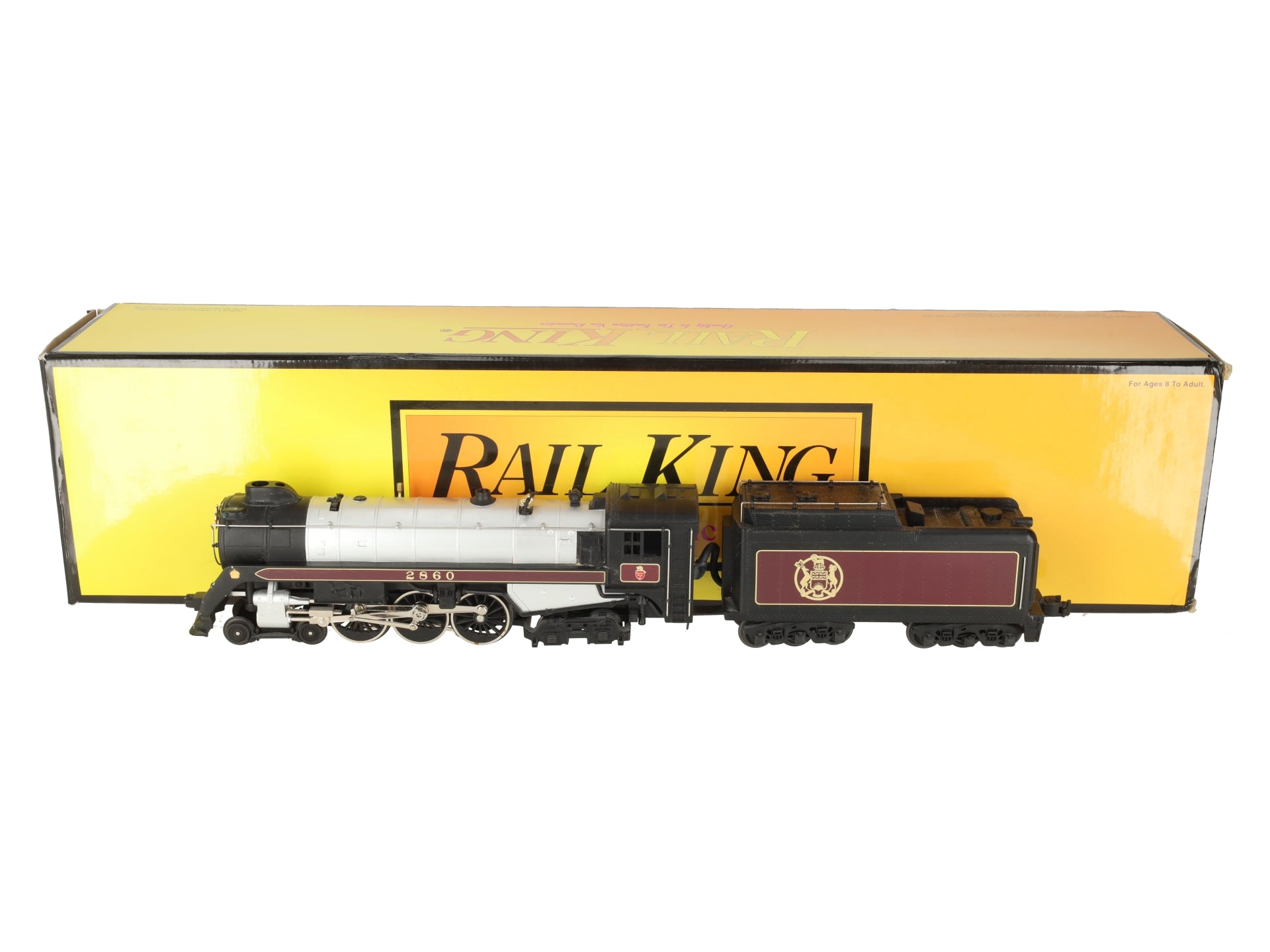 MTH 30-1169-0 O 4-6-4 Royal Hudson Steam Engine & Tender w/Loco Sound #2860 EX/Box