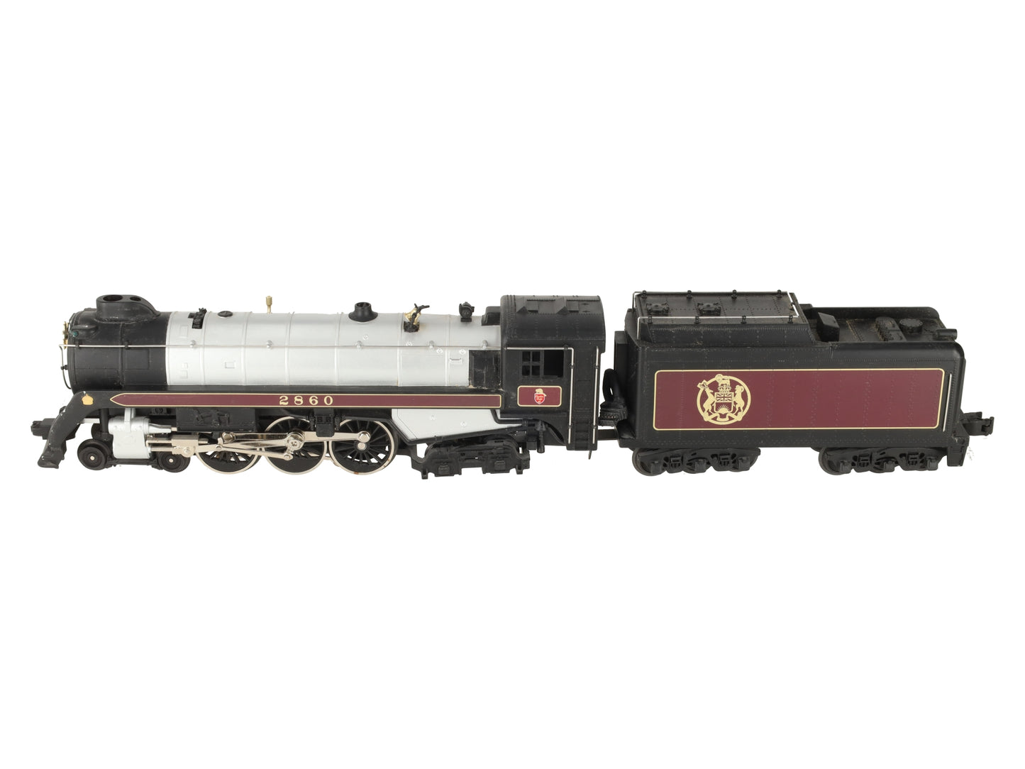 MTH 30-1169-0 O 4-6-4 Royal Hudson Steam Engine & Tender w/Loco Sound #2860 EX/Box
