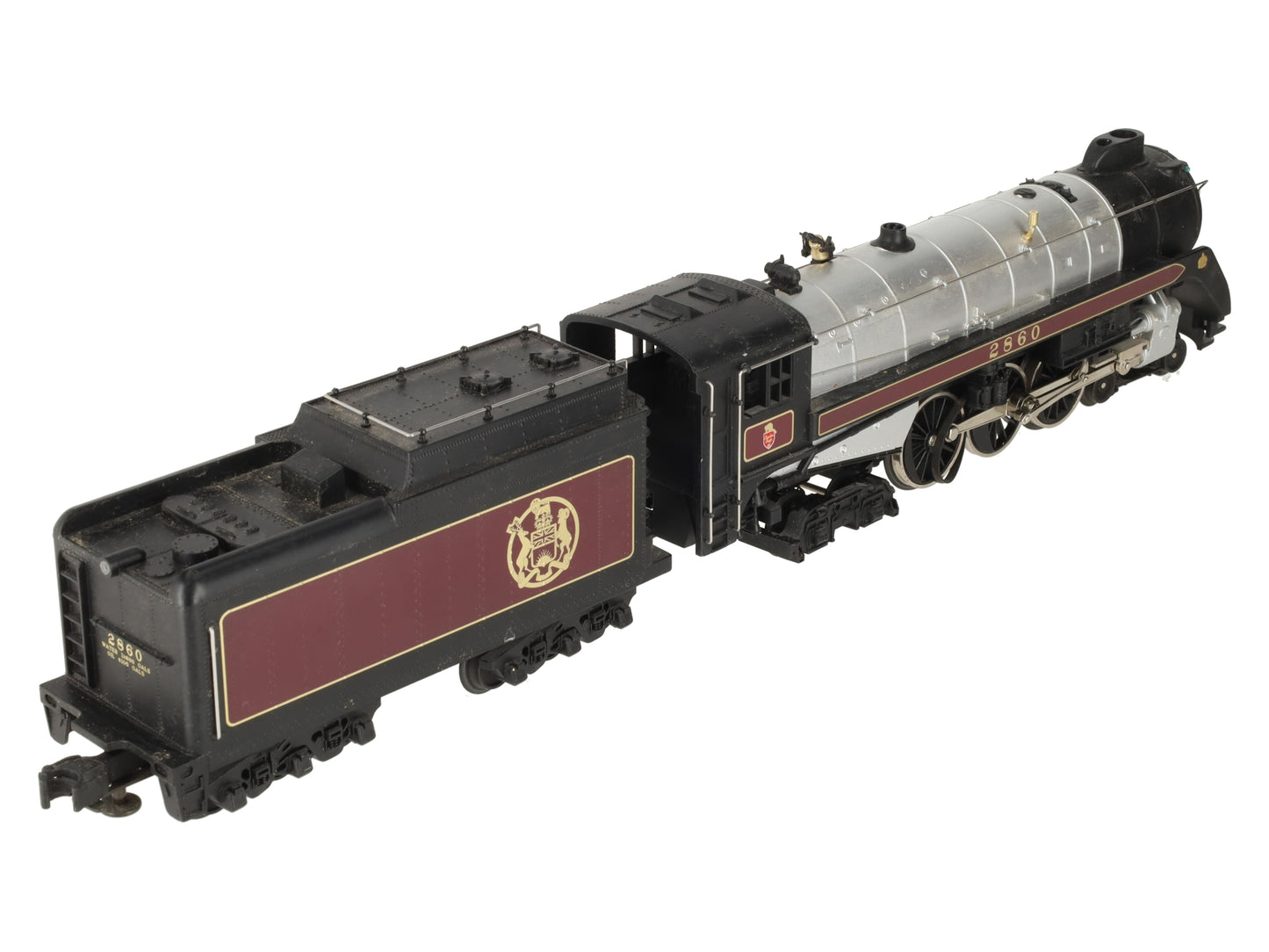 MTH 30-1169-0 O 4-6-4 Royal Hudson Steam Engine & Tender w/Loco Sound #2860 EX/Box