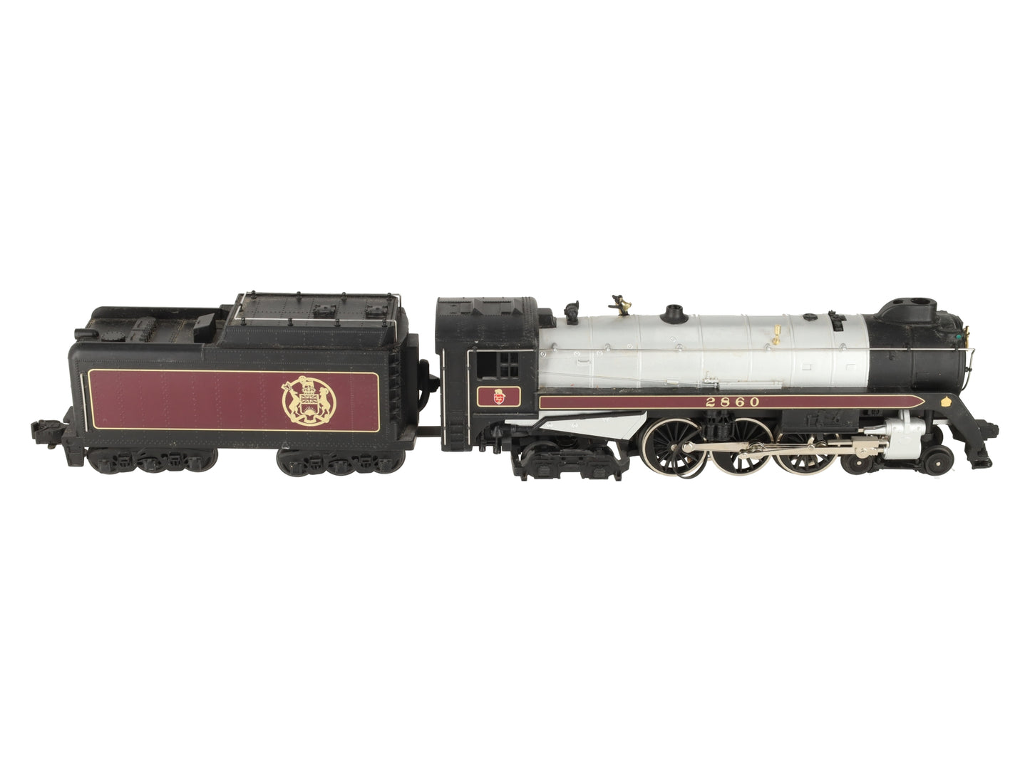 MTH 30-1169-0 O 4-6-4 Royal Hudson Steam Engine & Tender w/Loco Sound #2860 EX/Box