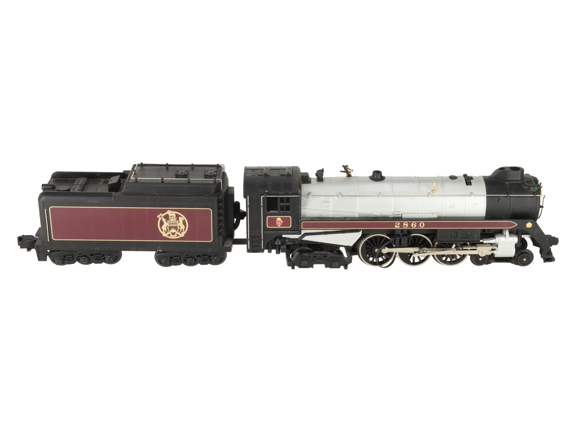 MTH 30-1169-0 O 4-6-4 Royal Hudson Steam Engine & Tender w/Loco Sound #2860 EX/Box