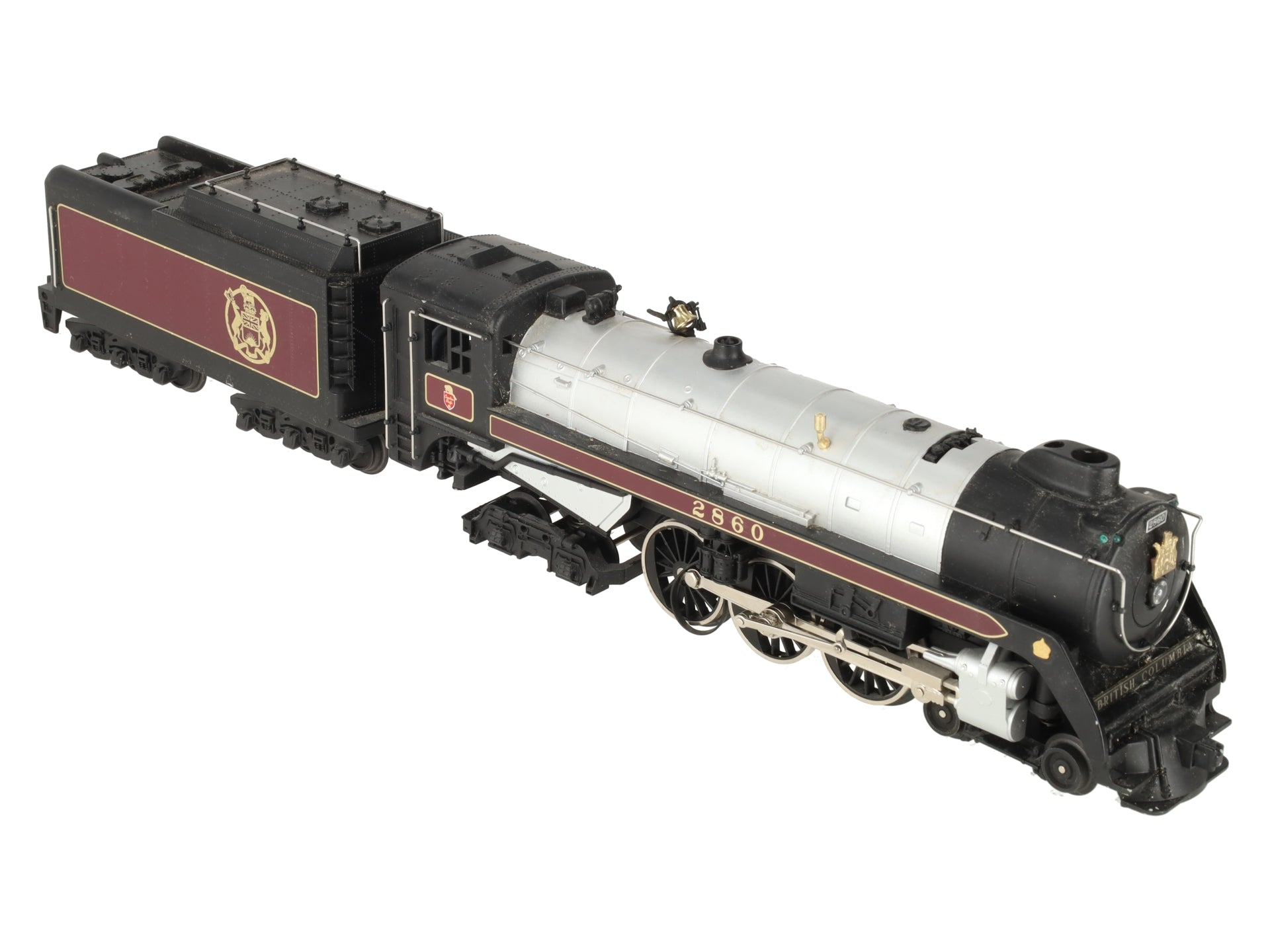 MTH 30-1169-0 O 4-6-4 Royal Hudson Steam Engine & Tender w/Loco Sound #2860 EX/Box