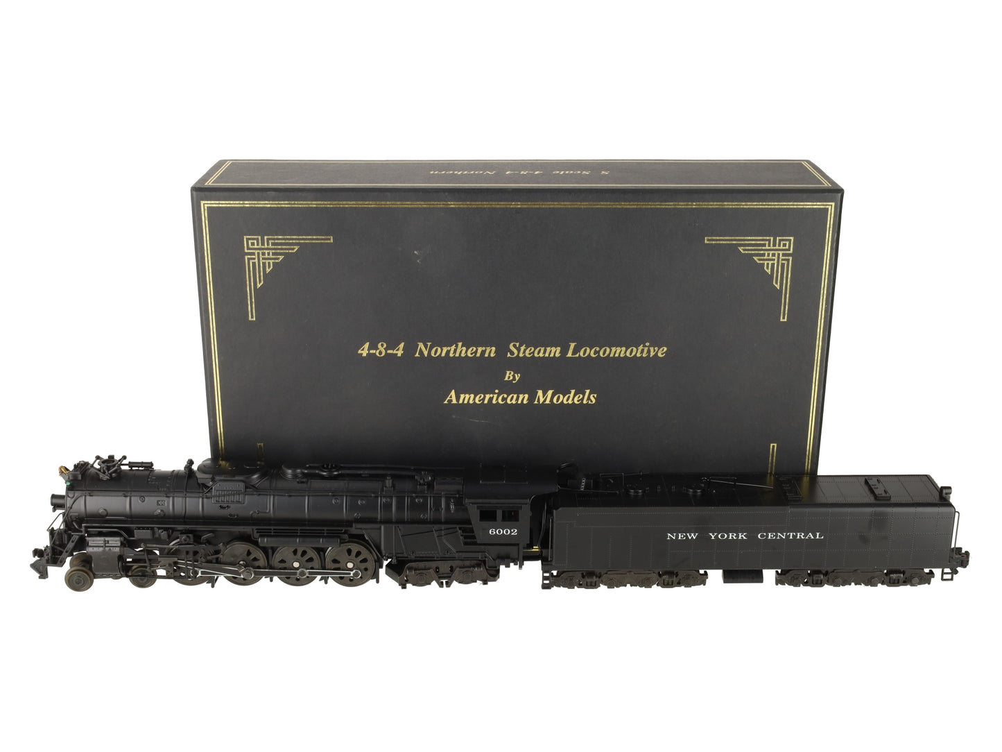 American Models S Scale NYC 4-8-4 Northern Steam Locomotive & Tender #6002 EX/Box