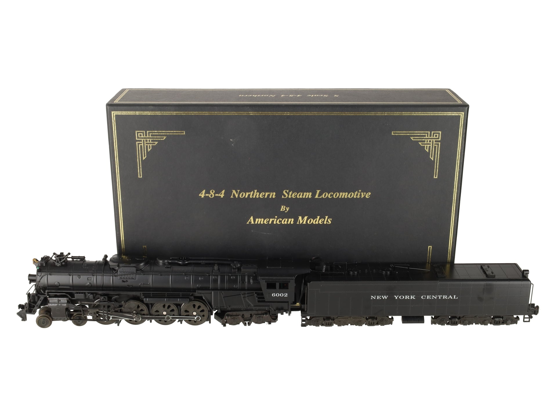 American Models S Scale NYC 4-8-4 Northern Steam Locomotive & Tender #6002 EX/Box