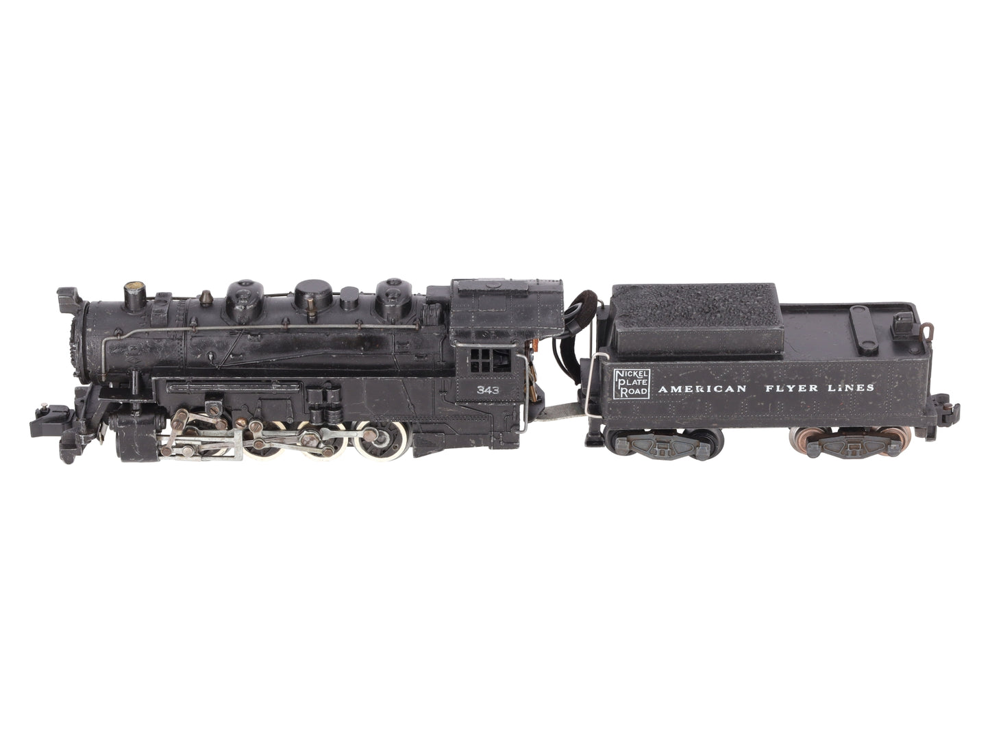 American Flyer 343 Vintage S Gauge Nickel Plate Road 0-8-0 Steam Switcher VG