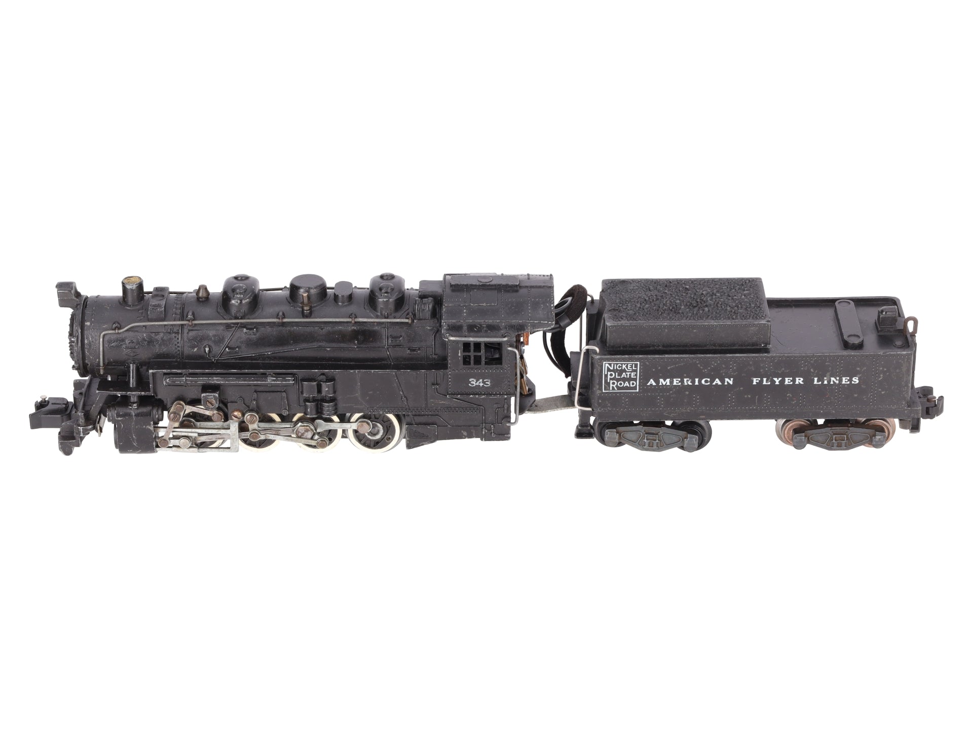American Flyer 343 Vintage S Gauge Nickel Plate Road 0-8-0 Steam Switcher VG
