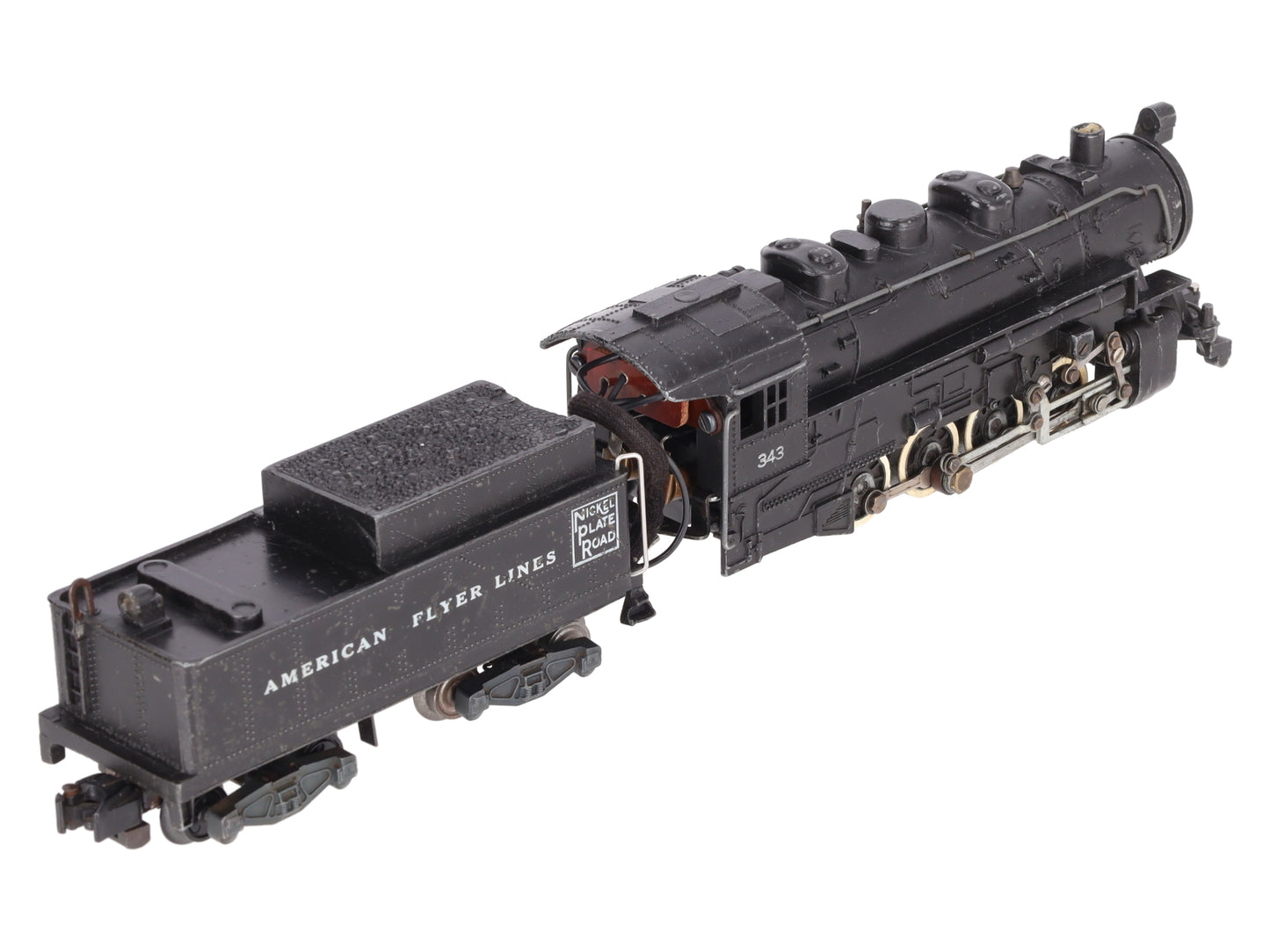 American Flyer 343 Vintage S Gauge Nickel Plate Road 0-8-0 Steam Switcher VG