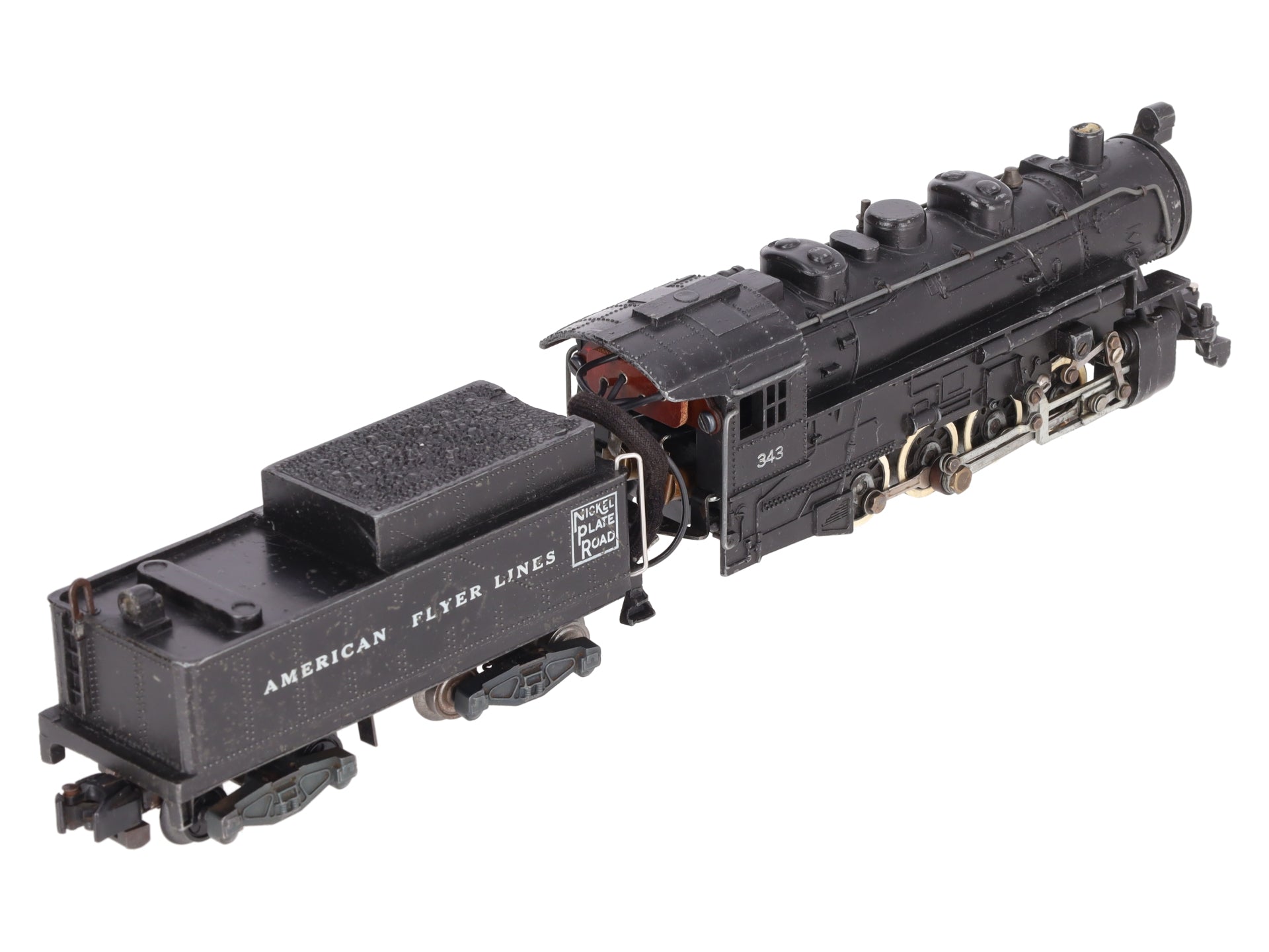 American Flyer 343 Vintage S Gauge Nickel Plate Road 0-8-0 Steam Switcher VG