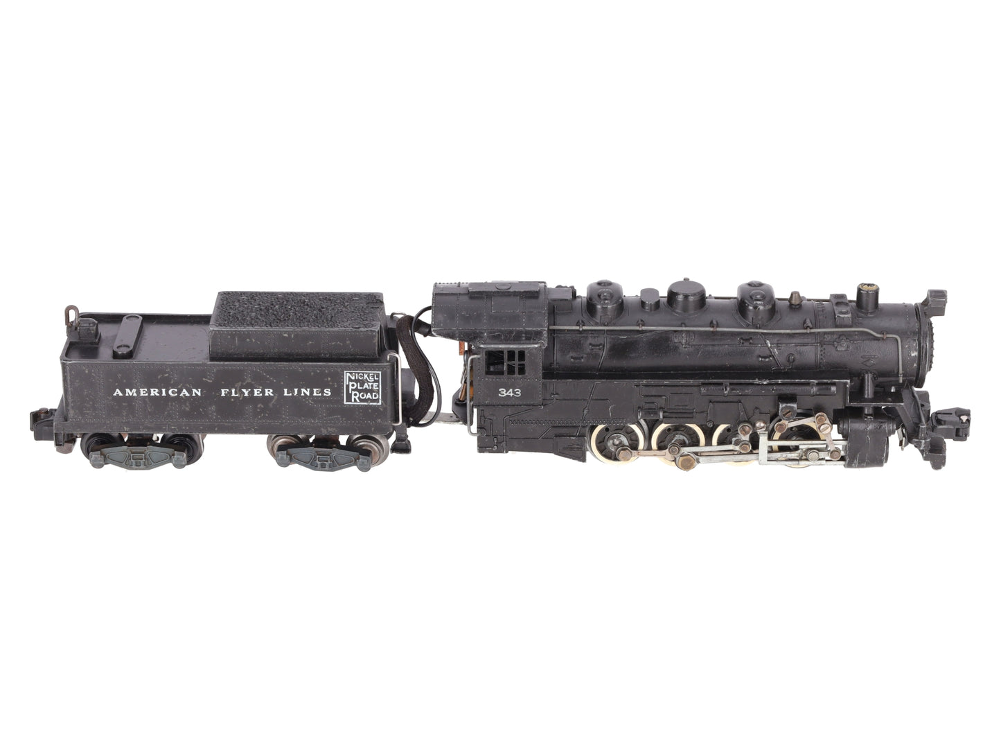 American Flyer 343 Vintage S Gauge Nickel Plate Road 0-8-0 Steam Switcher VG