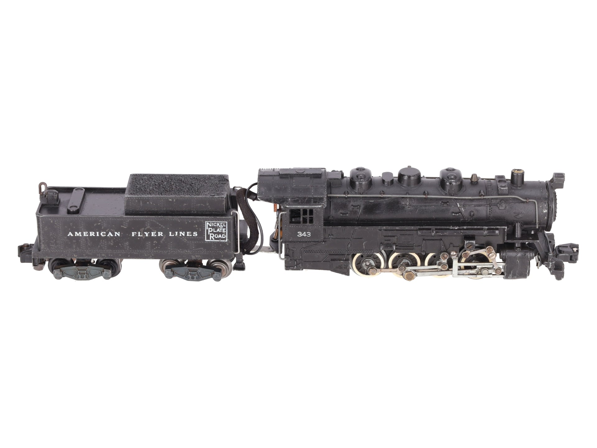 American Flyer 343 Vintage S Gauge Nickel Plate Road 0-8-0 Steam Switcher VG
