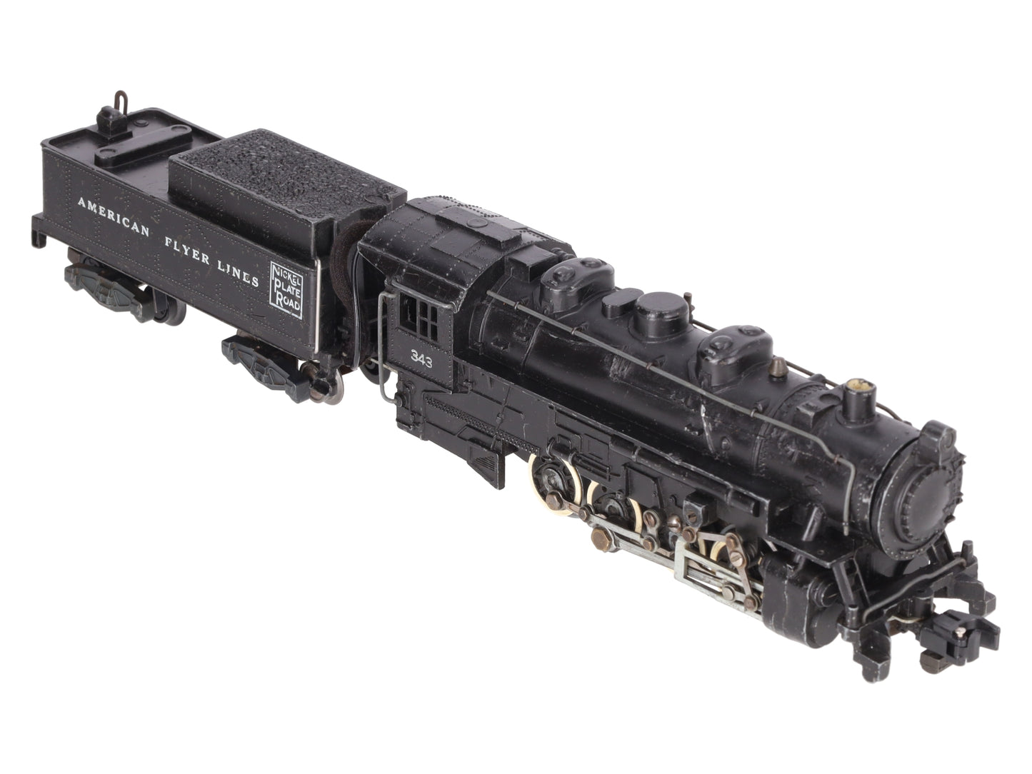 American Flyer 343 Vintage S Gauge Nickel Plate Road 0-8-0 Steam Switcher VG