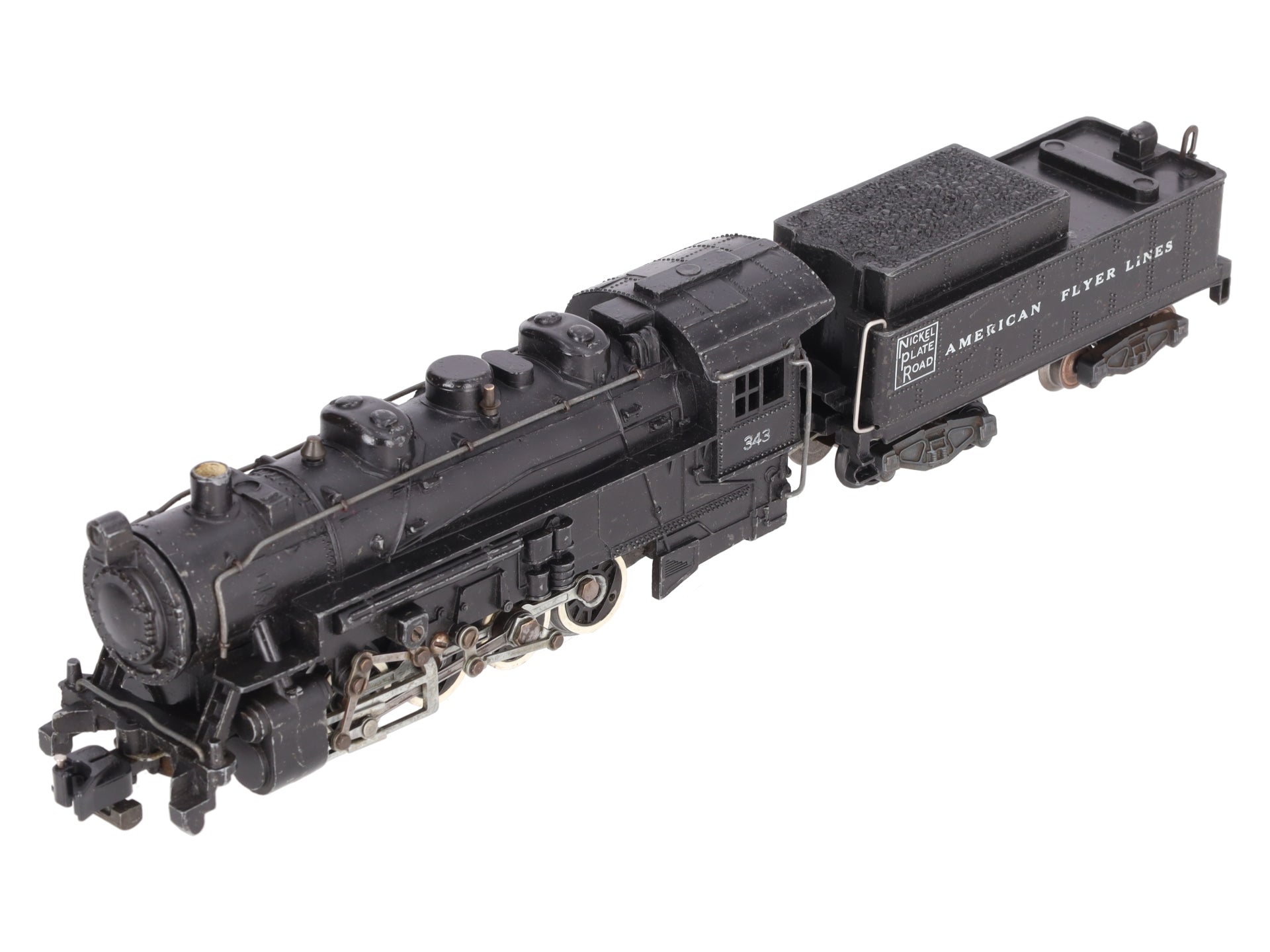 American Flyer 343 Vintage S Gauge Nickel Plate Road 0-8-0 Steam Switcher VG
