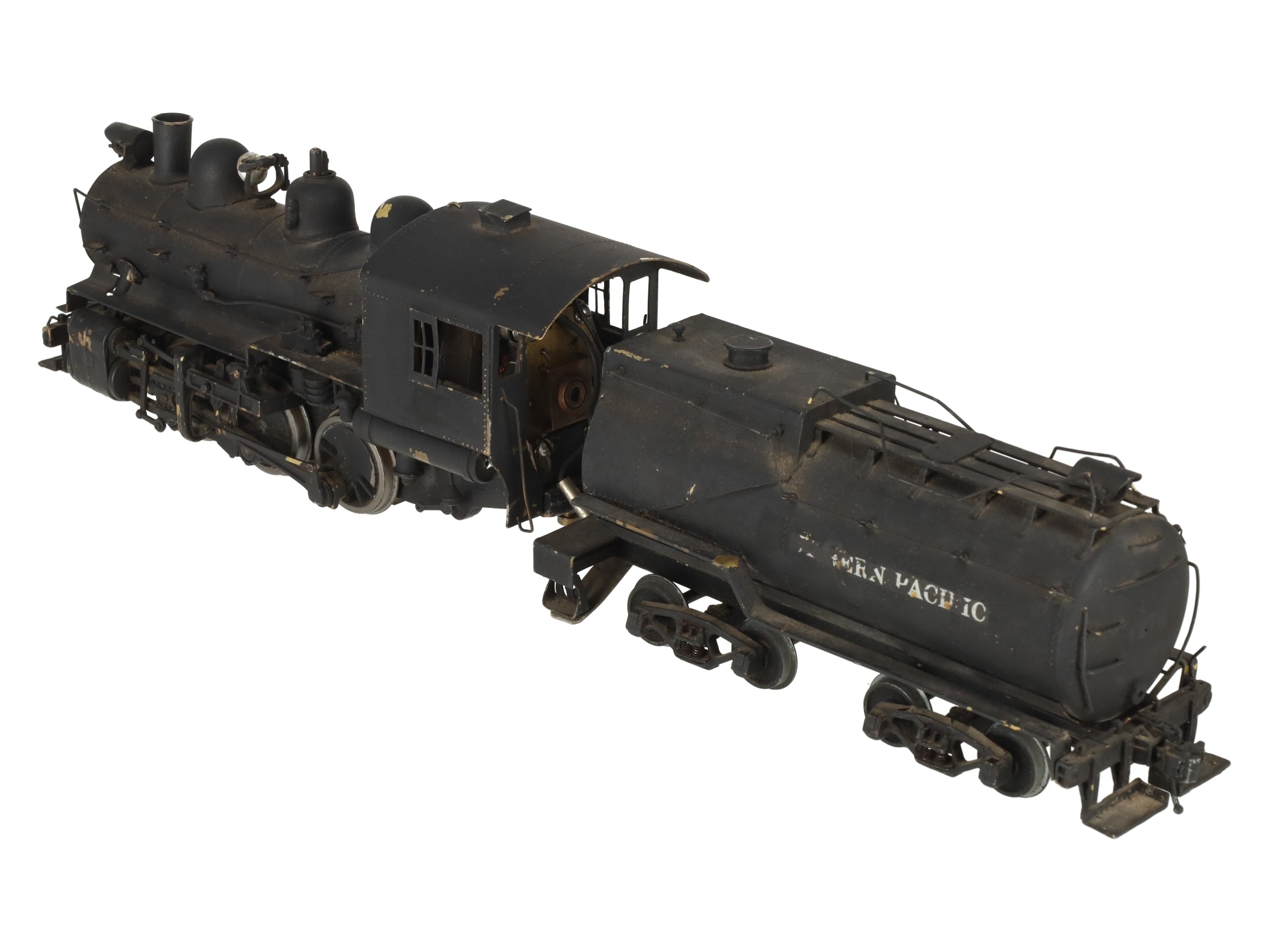 O 2-Rail BRASS 0-6-0 Steam Locomotive & Tender - Painted
