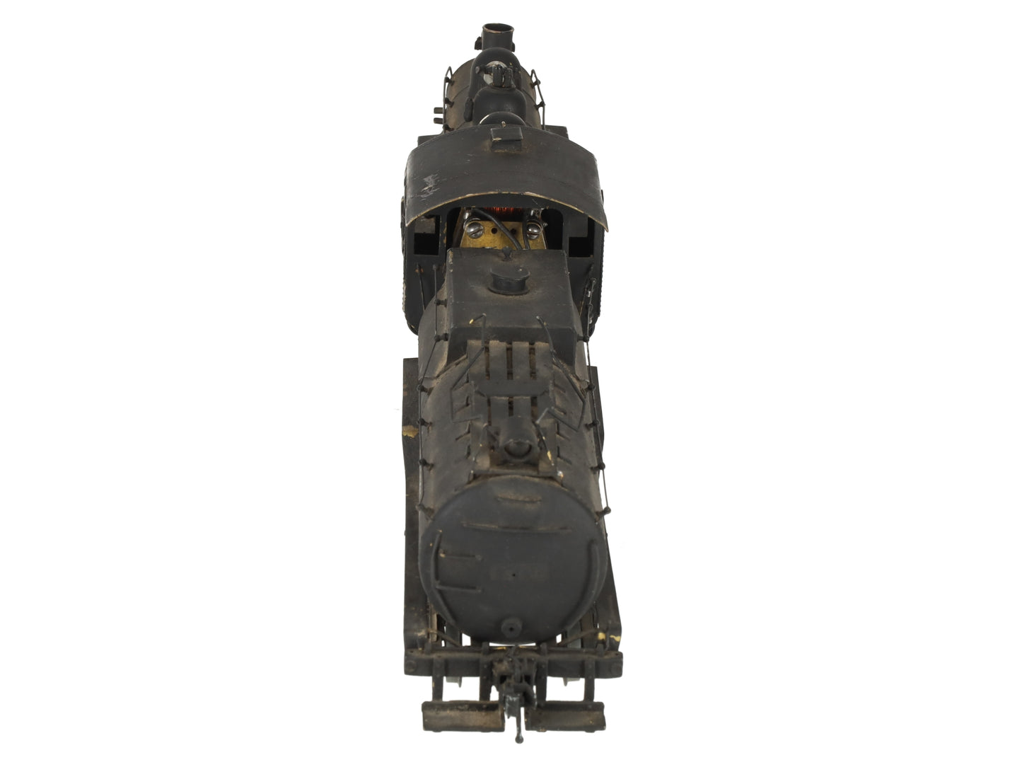O 2-Rail BRASS 0-6-0 Steam Locomotive & Tender - Painted