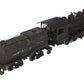 O 2-Rail BRASS 0-6-0 Steam Locomotive & Tender - Painted