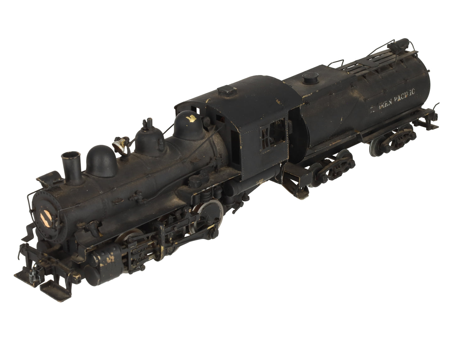 O 2-Rail BRASS 0-6-0 Steam Locomotive & Tender - Painted
