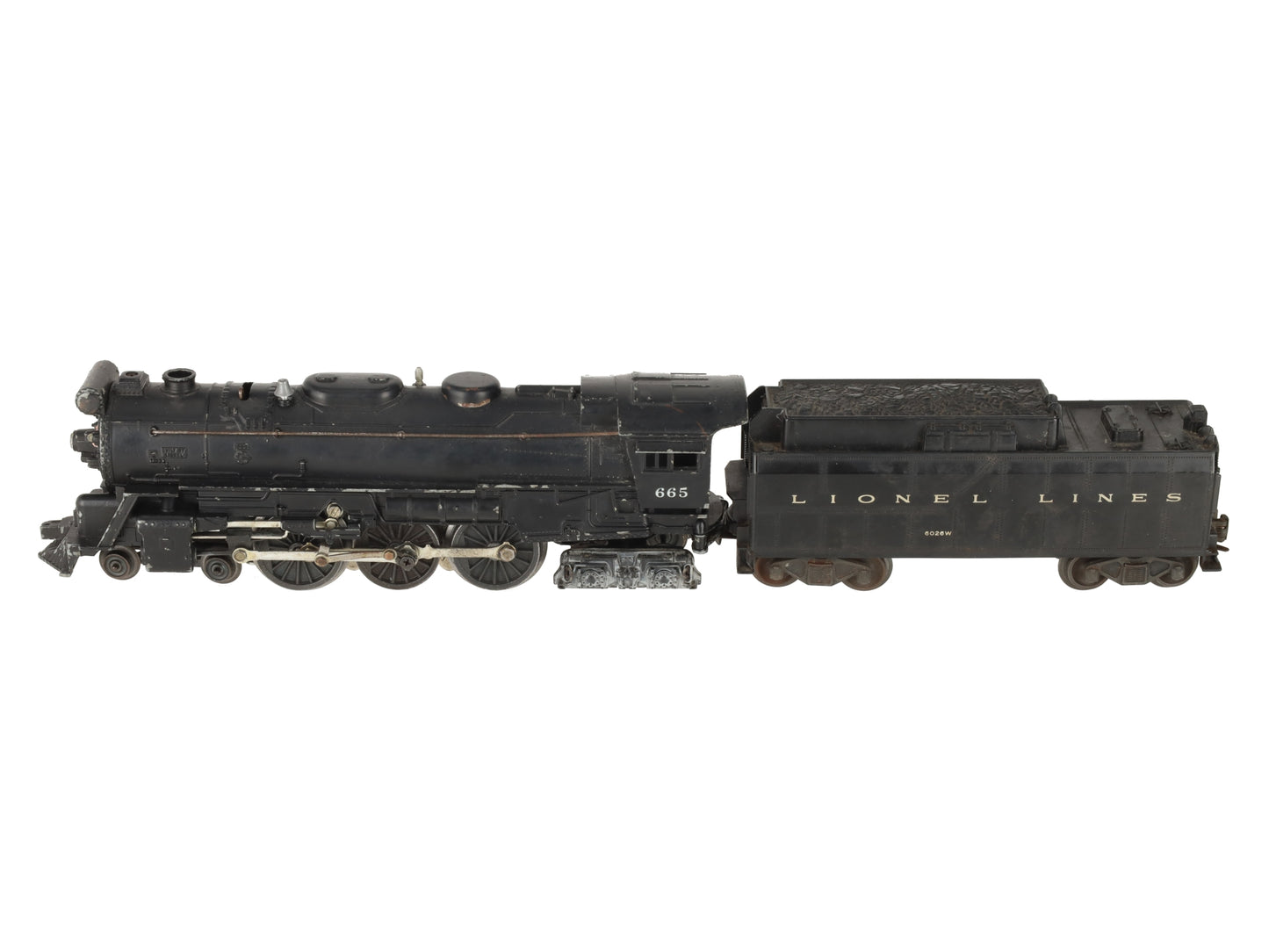 Lionel 665 Vintage O 4-6-4 Steam Locomotive with 6026W Tender VG