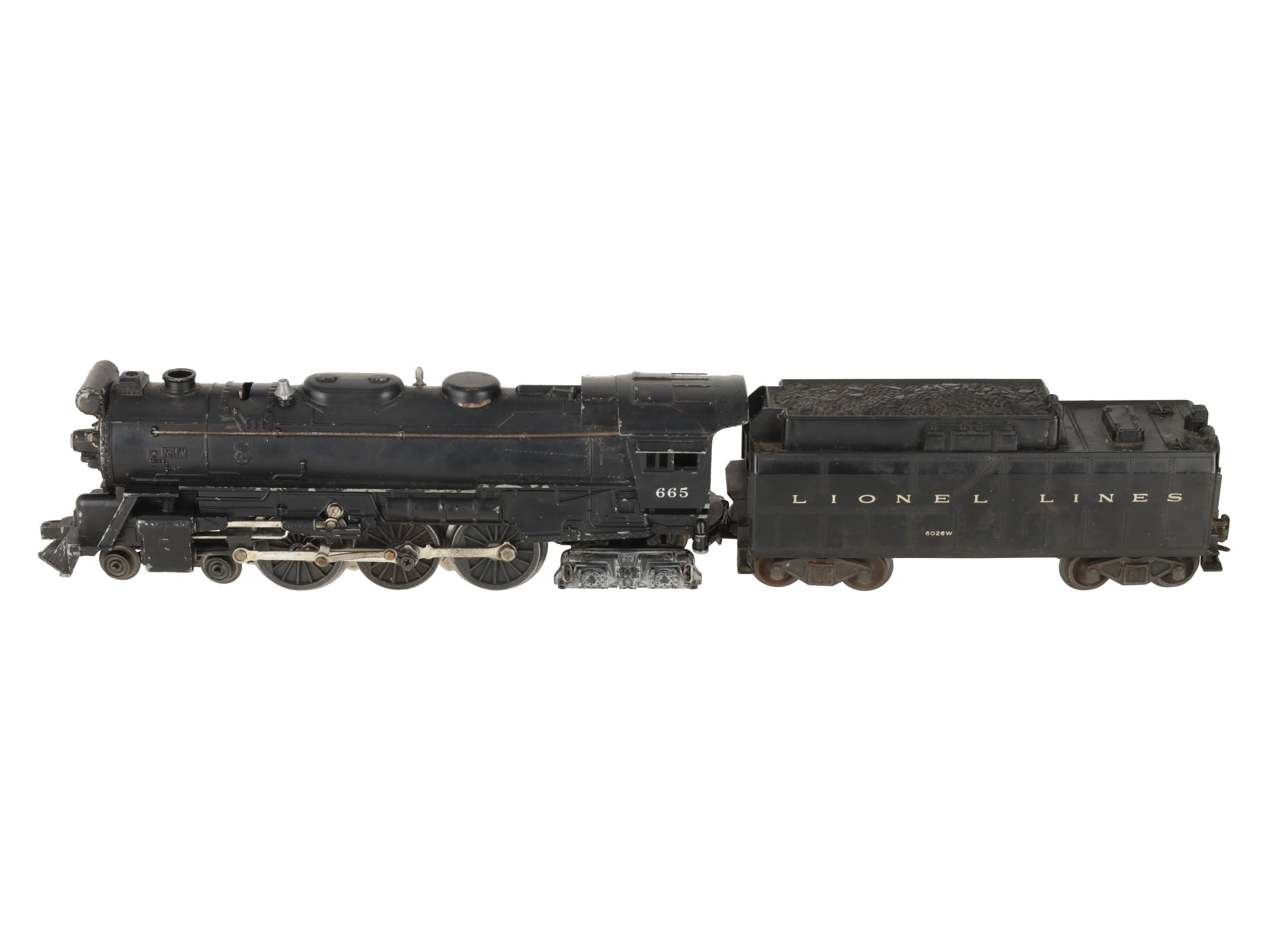 Lionel 665 Vintage O 4-6-4 Steam Locomotive with 6026W Tender VG
