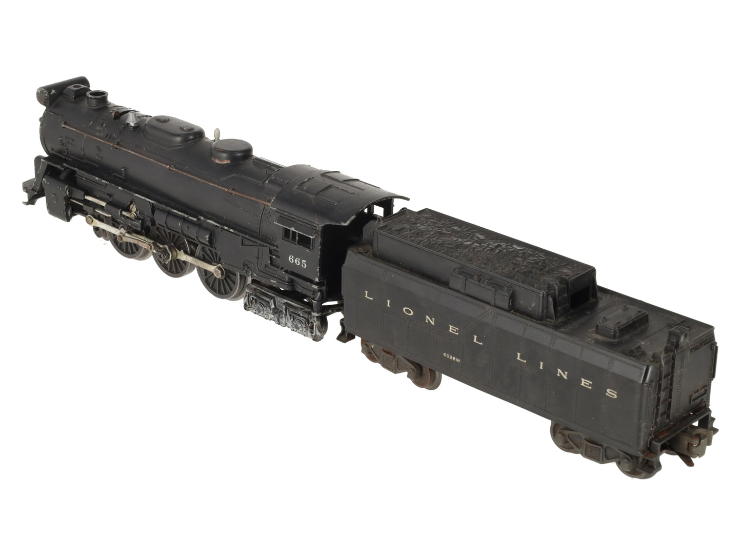 Lionel 665 Vintage O 4-6-4 Steam Locomotive with 6026W Tender VG