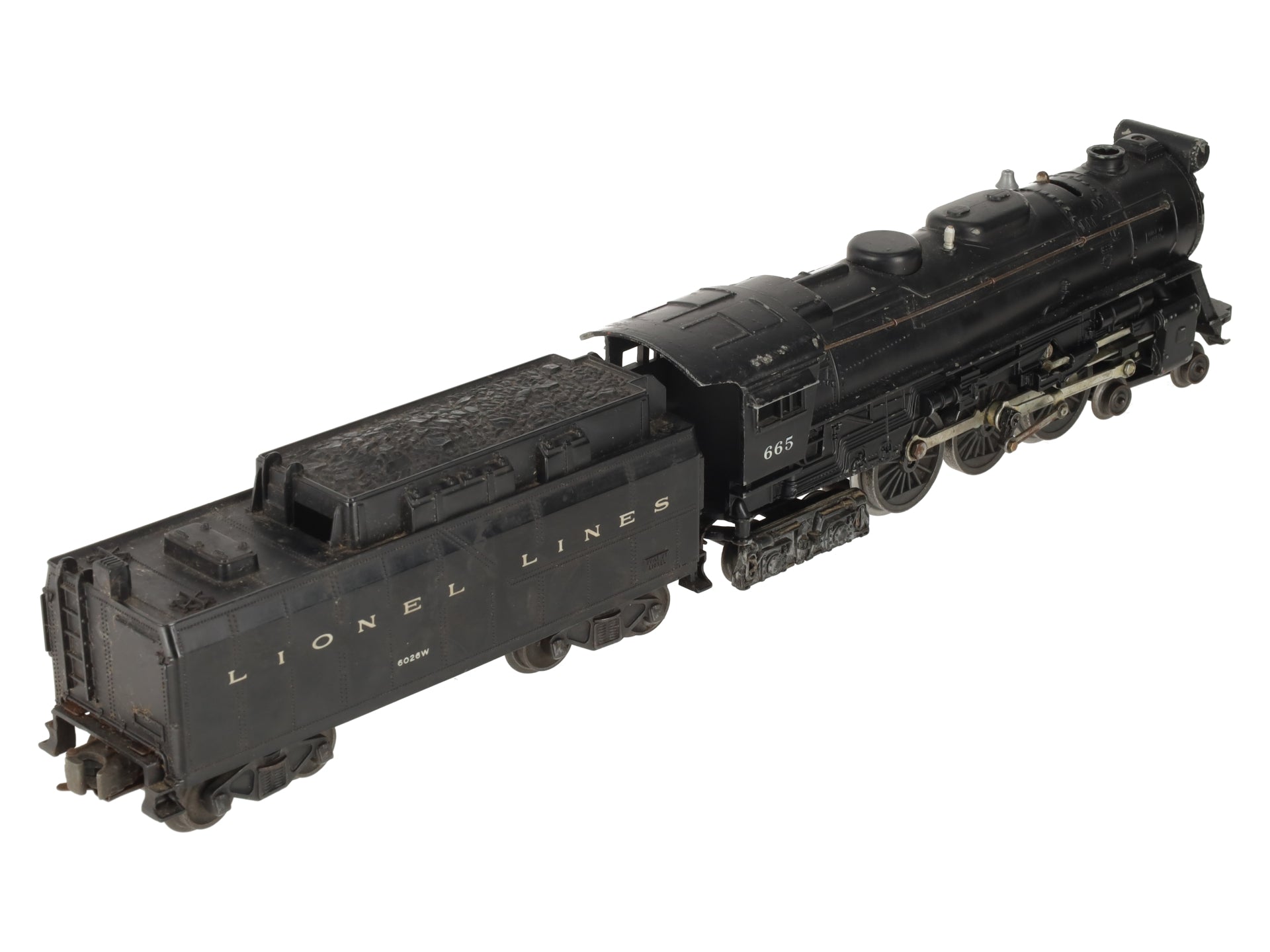 Lionel 665 Vintage O 4-6-4 Steam Locomotive with 6026W Tender VG
