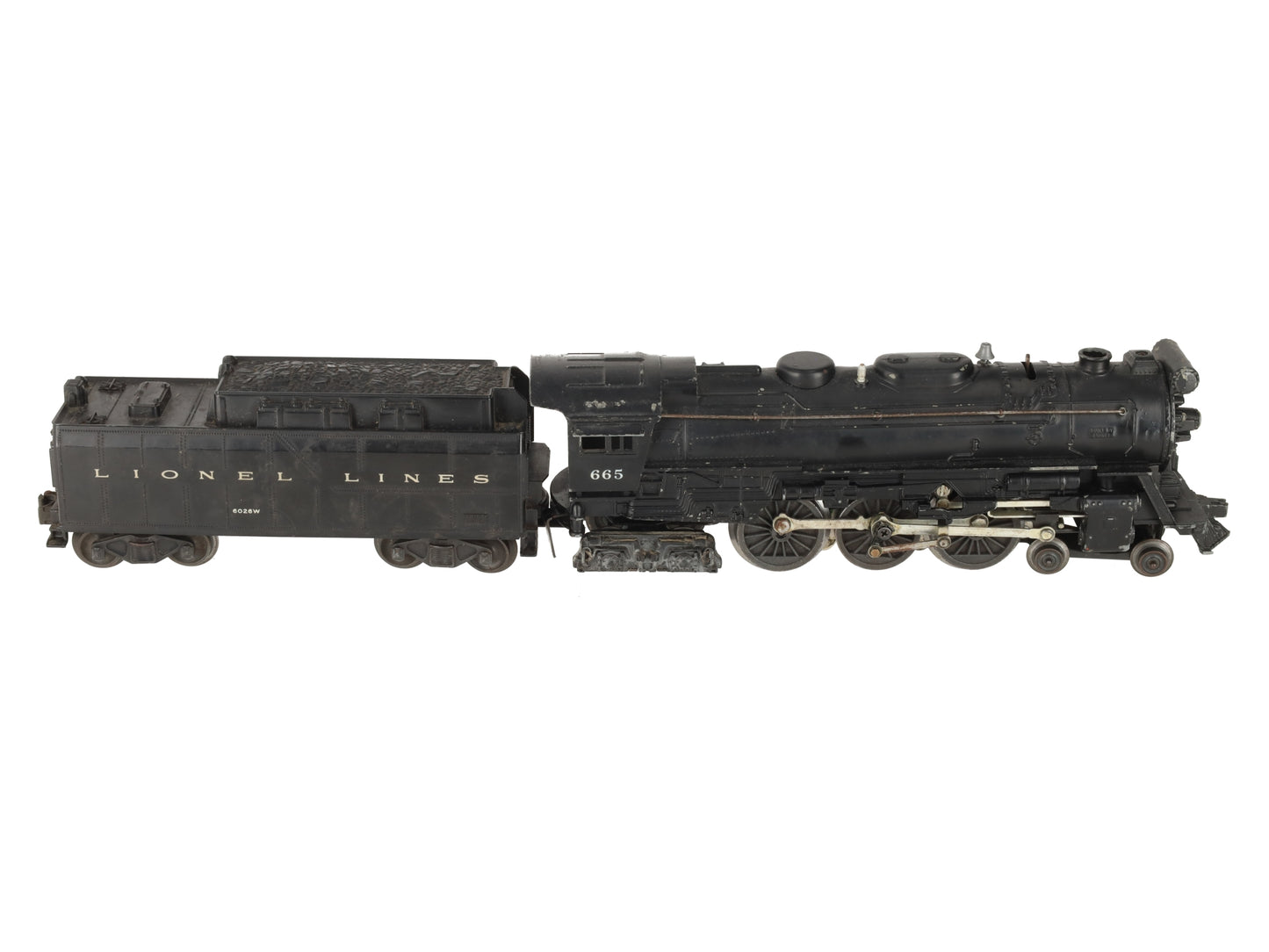 Lionel 665 Vintage O 4-6-4 Steam Locomotive with 6026W Tender VG