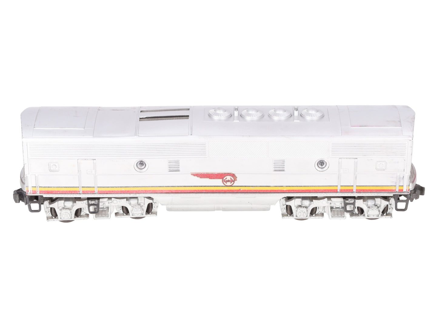 Lionel 2343C Vintage O Santa Fe F-3 Screen Top Non-Pwd. B-Unit Diesel Locomotive VG