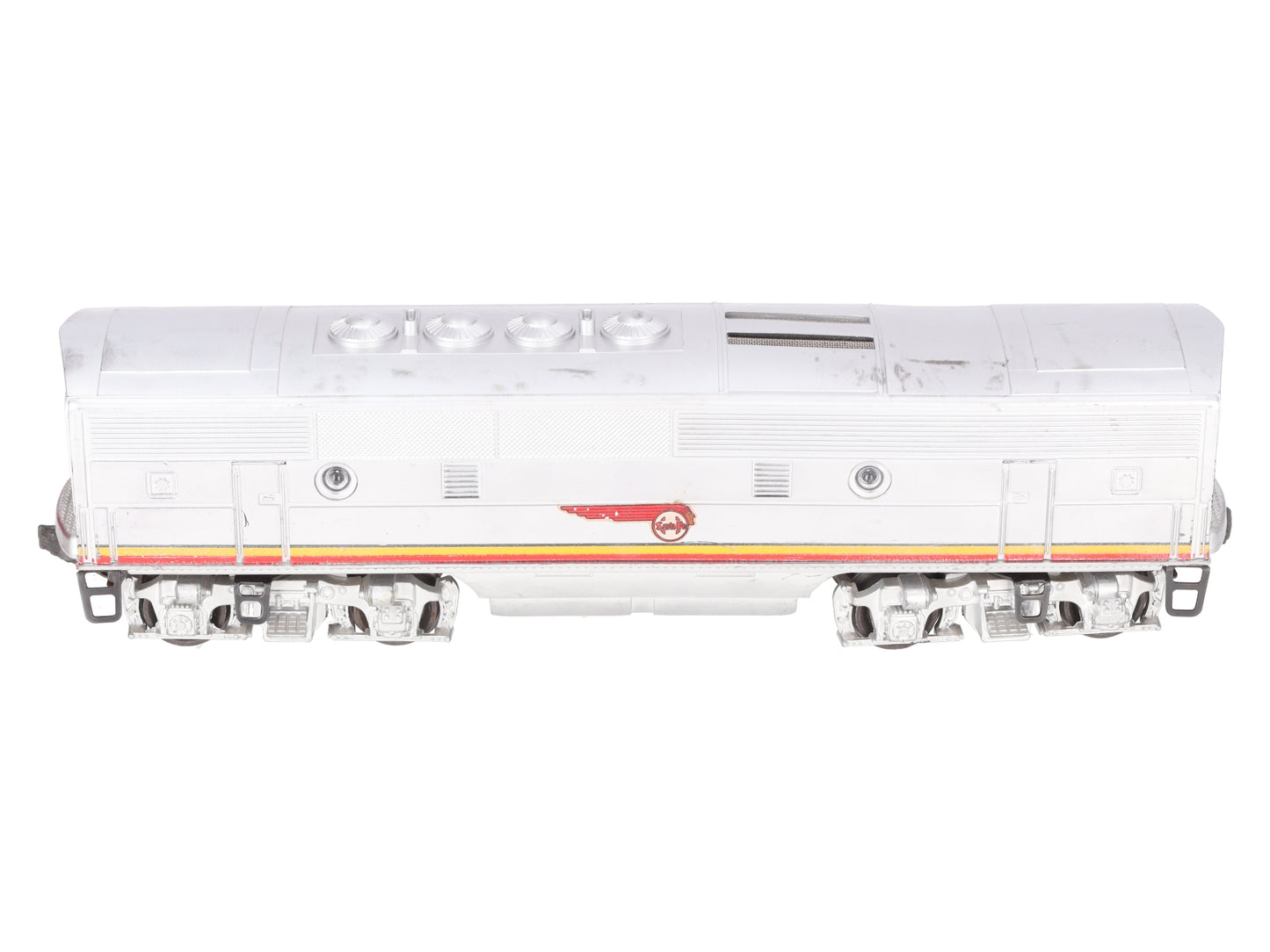Lionel 2343C Vintage O Santa Fe F-3 Screen Top Non-Pwd. B-Unit Diesel Locomotive VG