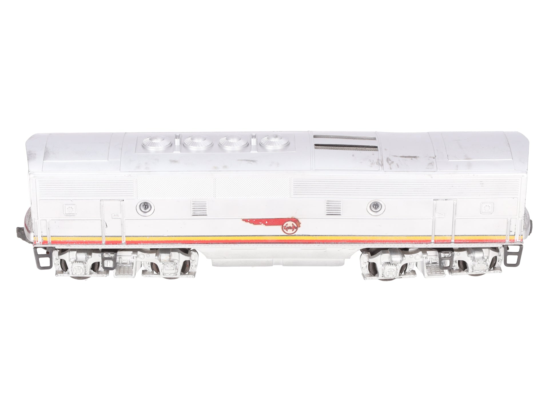 Lionel 2343C Vintage O Santa Fe F-3 Screen Top Non-Pwd. B-Unit Diesel Locomotive VG