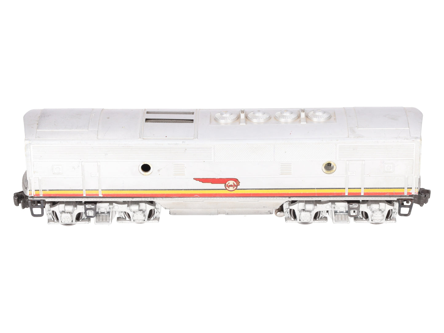 Lionel 2343C Vintage O Santa Fe F-3 Screen Top Non-Pwd. B-Unit Diesel Locomotive VG