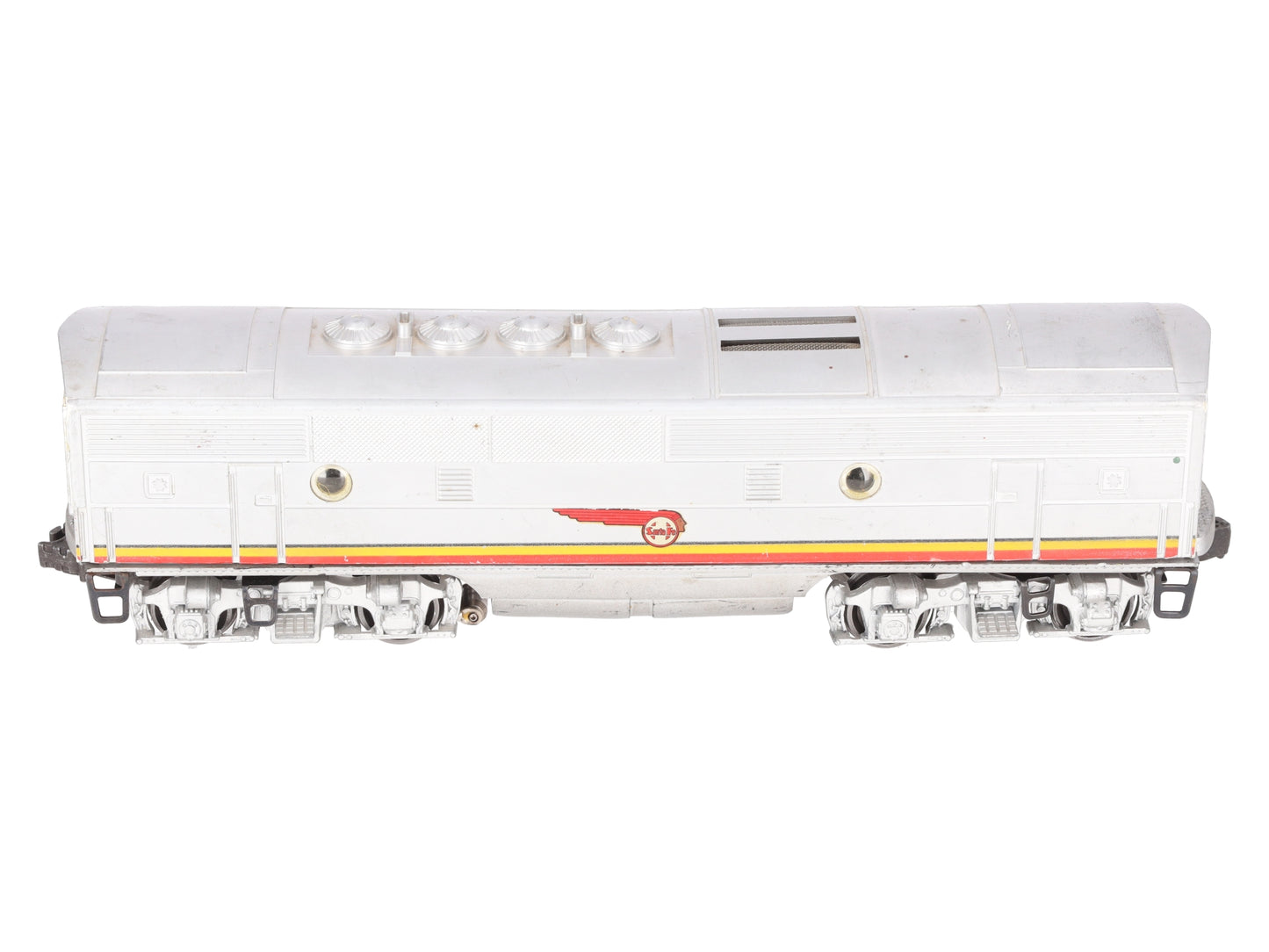 Lionel 2343C Vintage O Santa Fe F-3 Screen Top Non-Pwd. B-Unit Diesel Locomotive VG