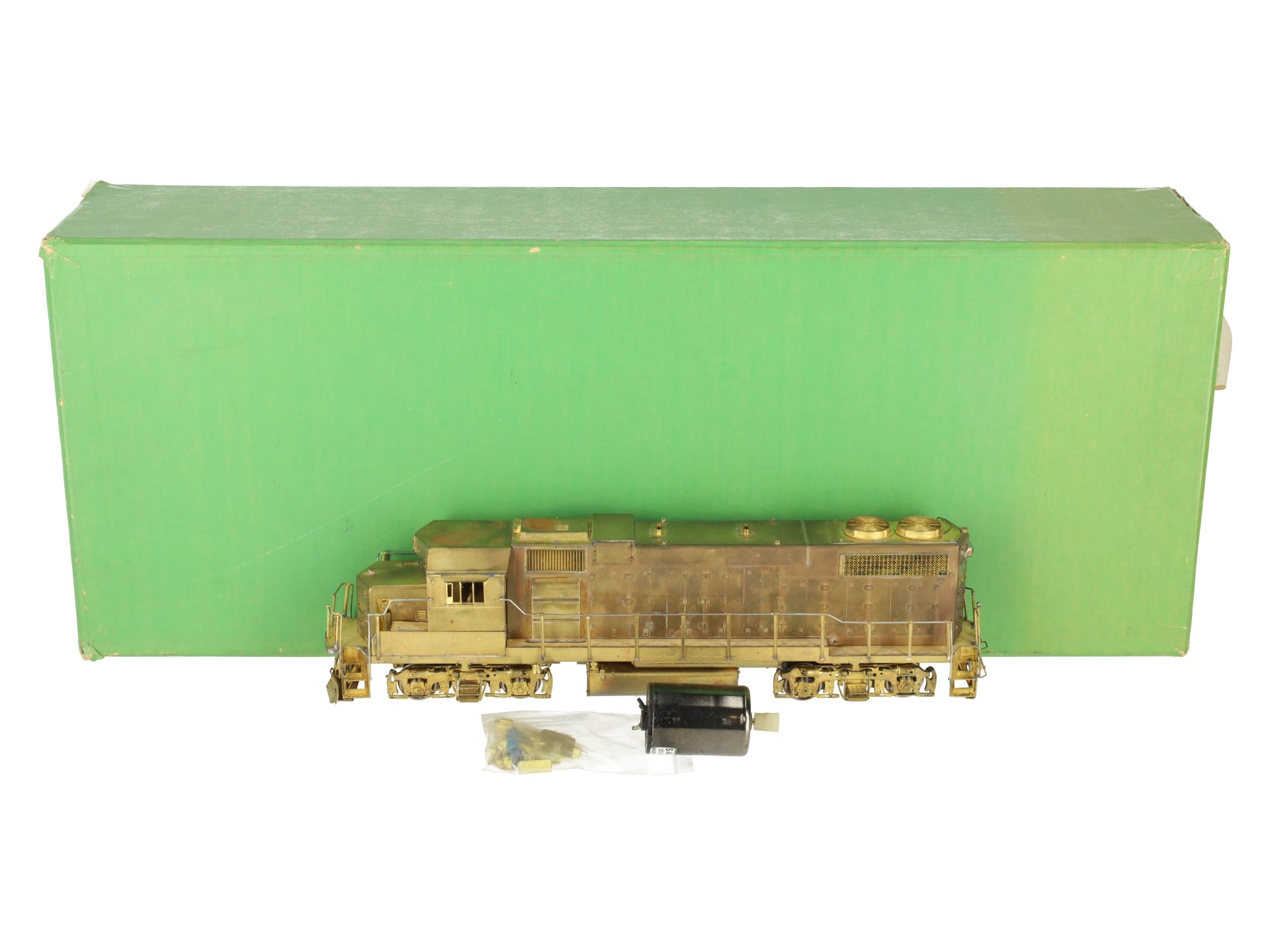 Overland OMI-1754 S Scale GP38-2 BRASS  Low Hood Diesel Locomotive VG/Box