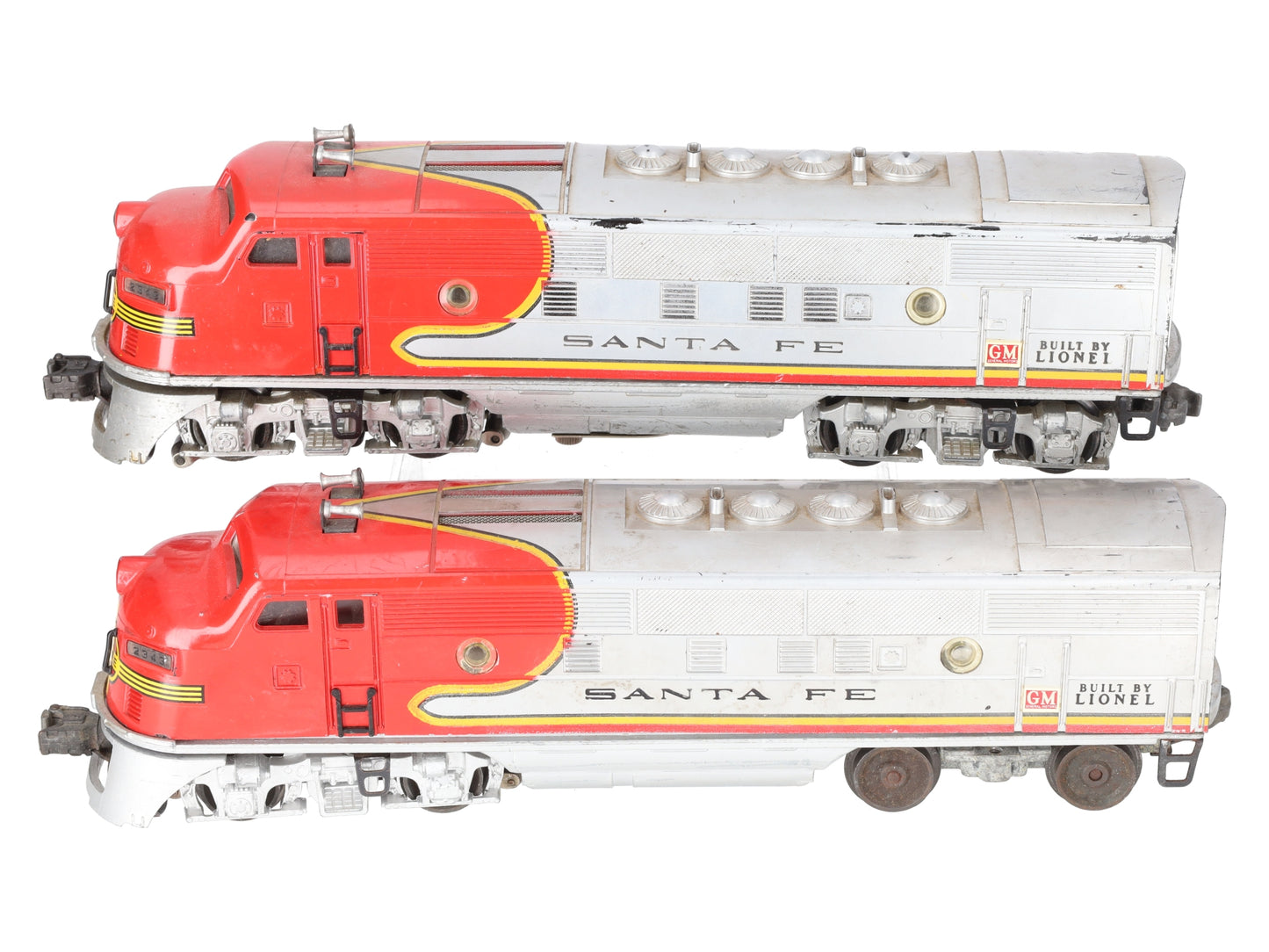 Lionel 2343 Vintage O Gauge Santa Fe F3 AA Diesel Locomotive Set