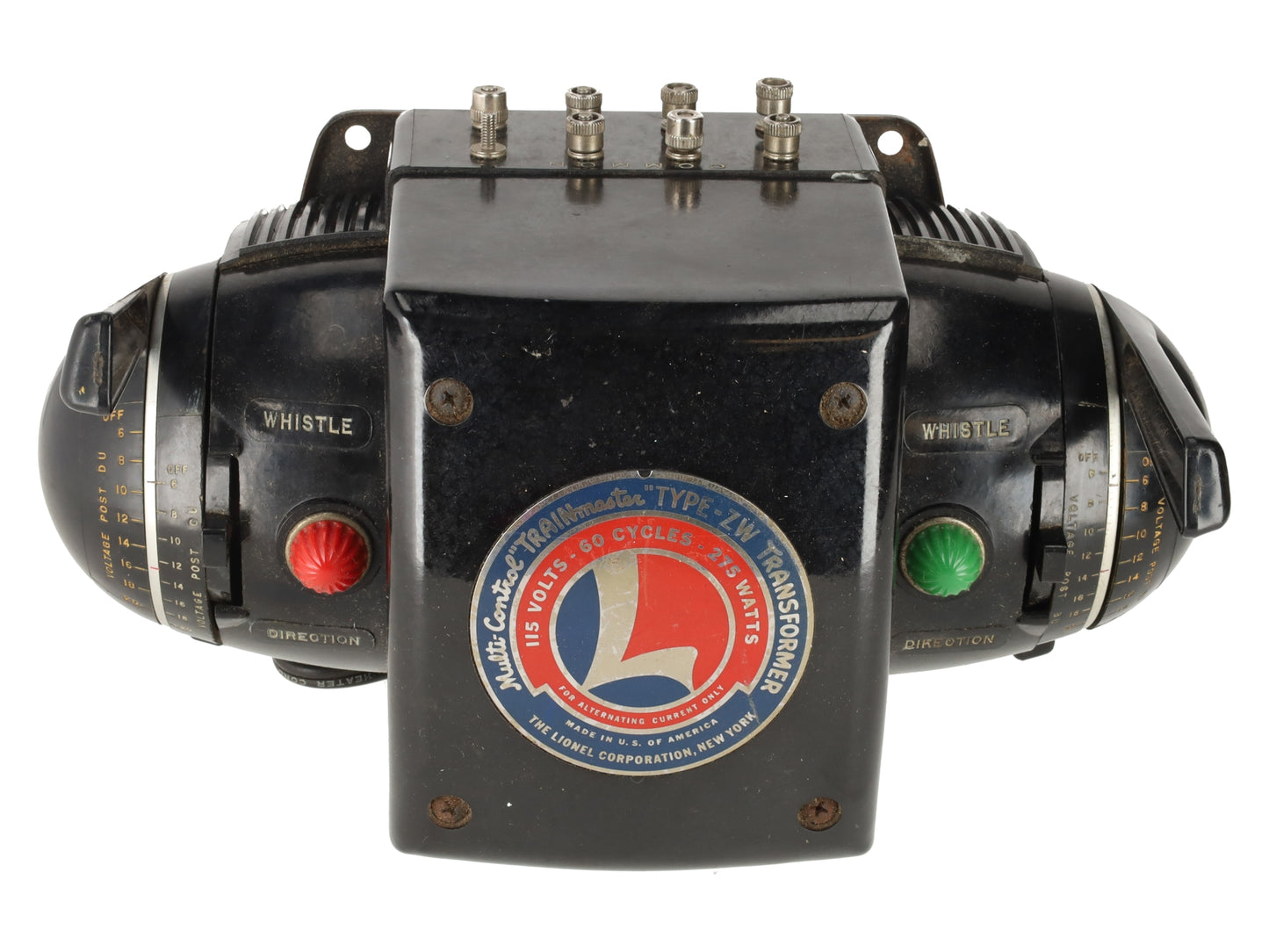Lionel ZW O Gauge Vintage Trainmaster 275 Watt Transformer with Whistle VG