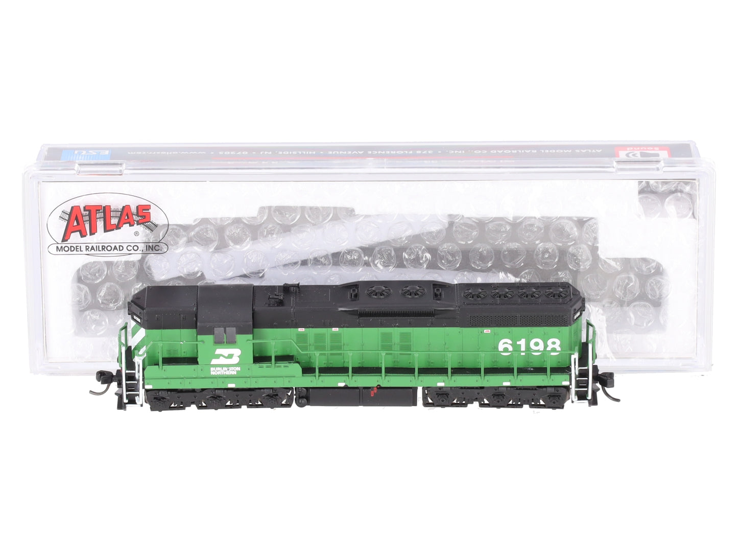 Atlas 40005335 N BN Gold Series EMD SD9 Diesel Locomotive LokSound & DCC #6198 LN/Box