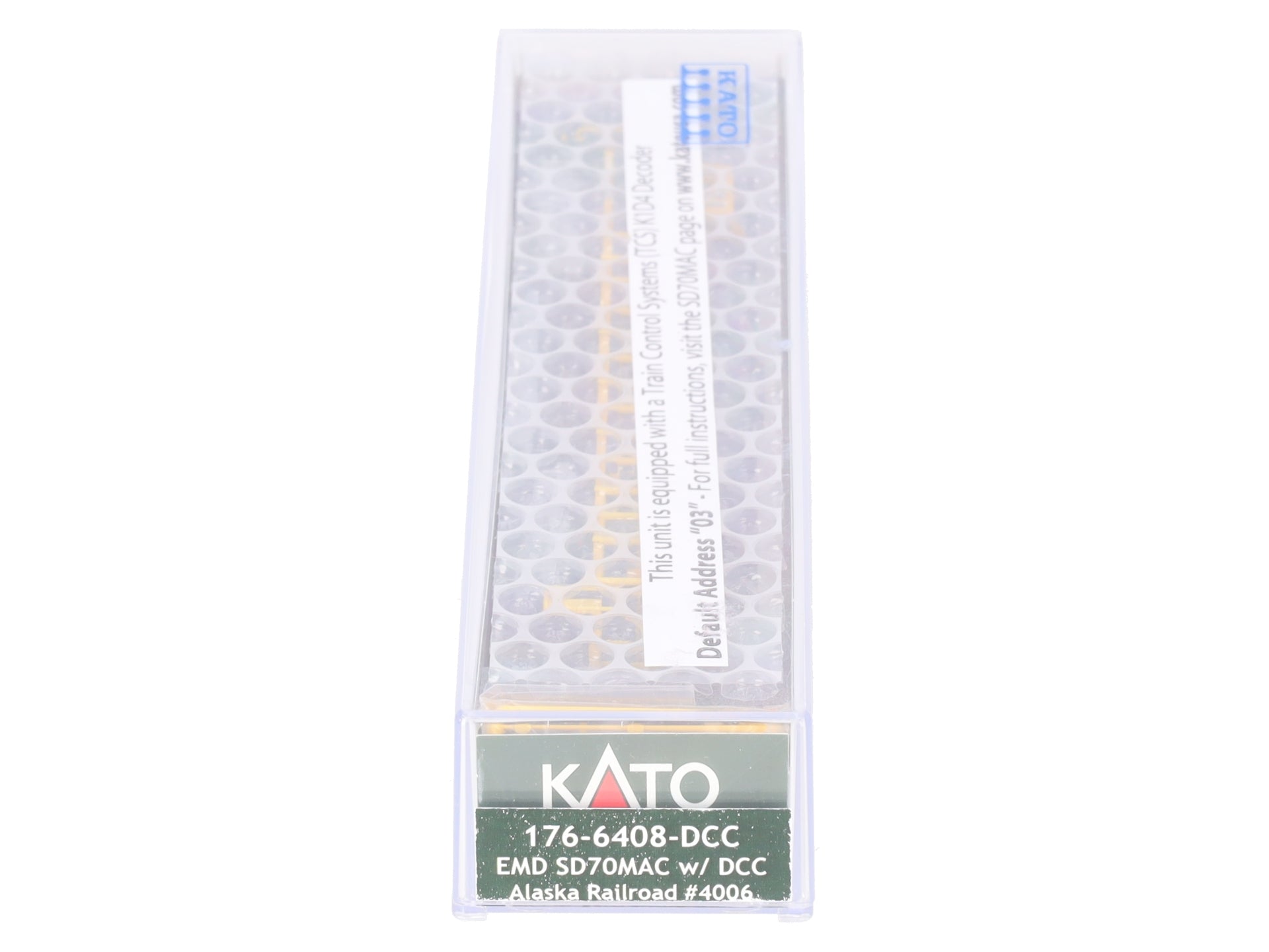Kato 176-6408-DCC N Alaska Railroad SD70MAC Diesel with DCC #4006 LN/Box