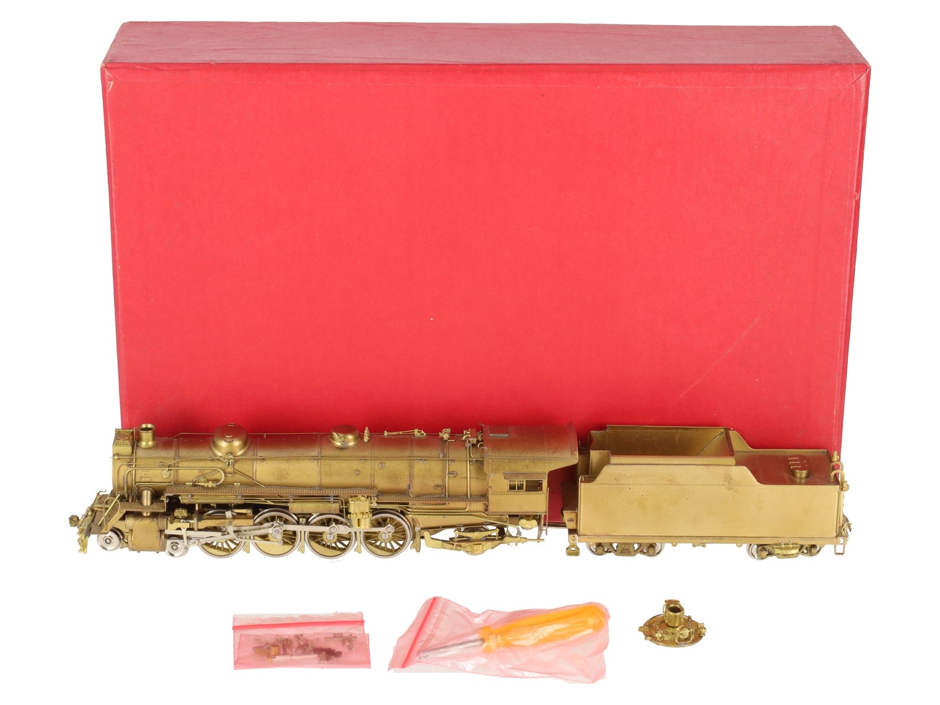 Key Imports BRASS HO Southern TS-1 4-8-2 Steam Locomotive & Tender EX/Box
