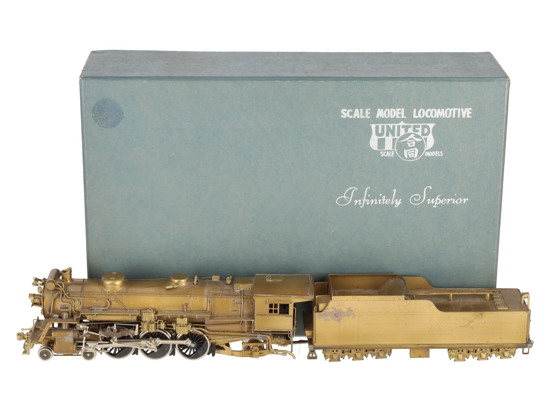 United Models HO Scale BRASS Southern Pacific 4-6-2 Steam Locomotive & Tender VG/Box